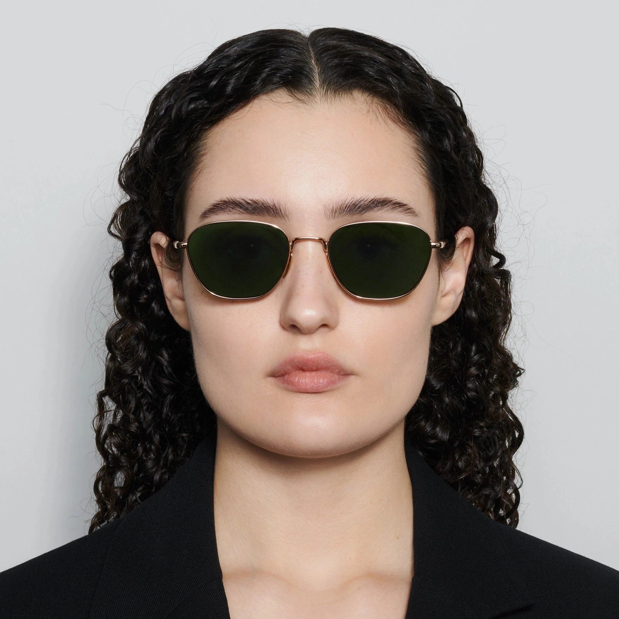 Chimi | Polygon Soft Gold Green Chimi Eyewear