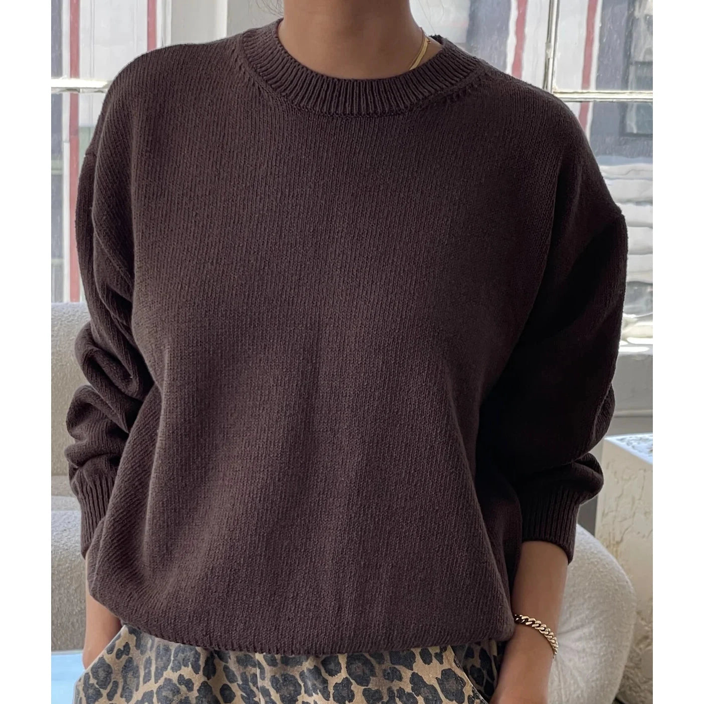 Le Bon Shoppe | Milo Cotton Sweater Bristol General Store brown XS/S
