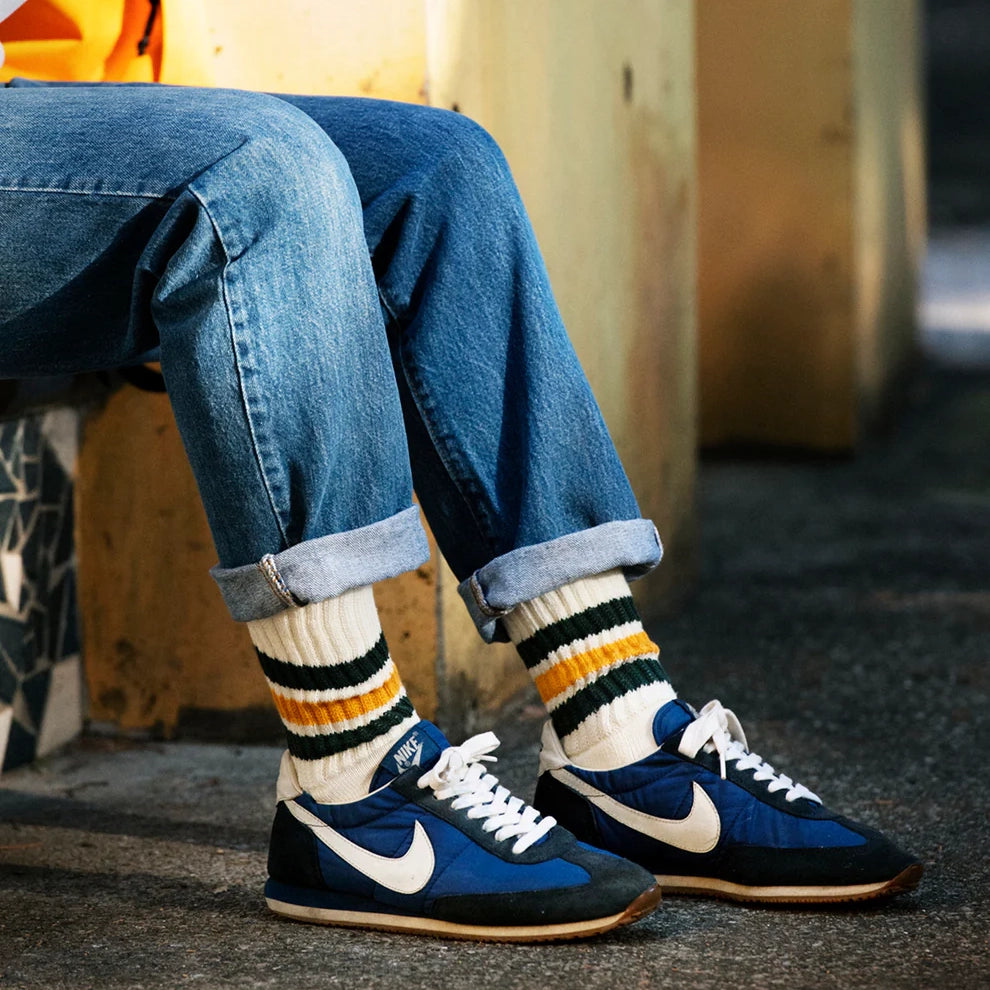ROTOTO | Coarse Ribbed Oldschool Crew Socks Socks ROTOTO
