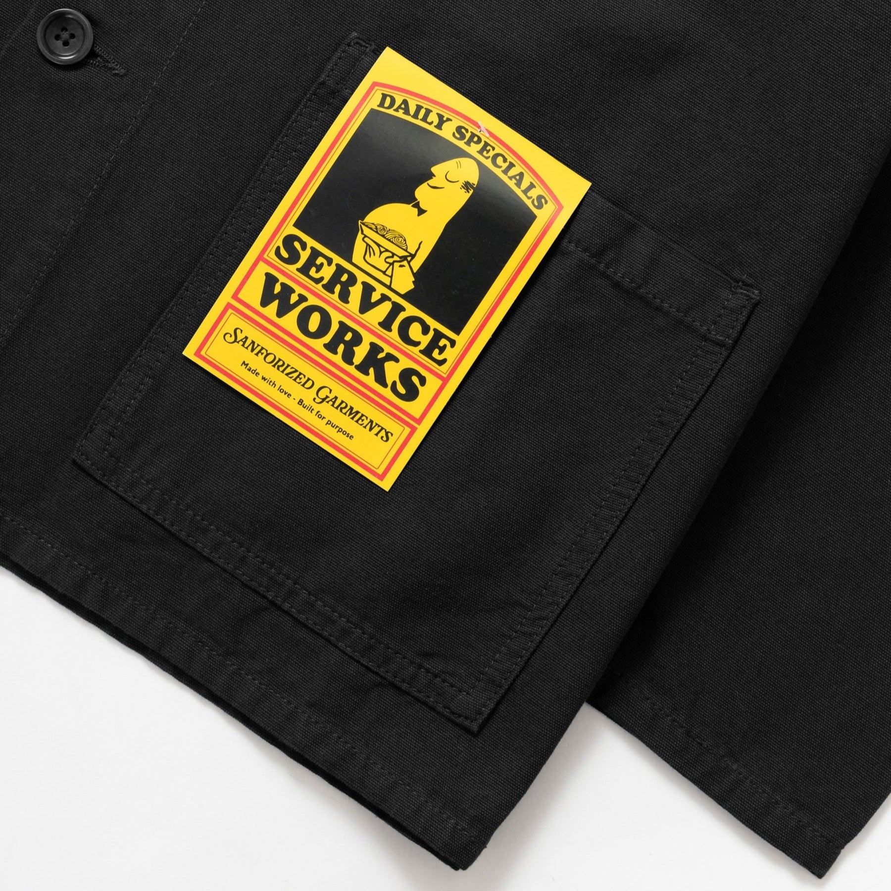 Service Works | Canvas Chore Shirt | Black Service Works