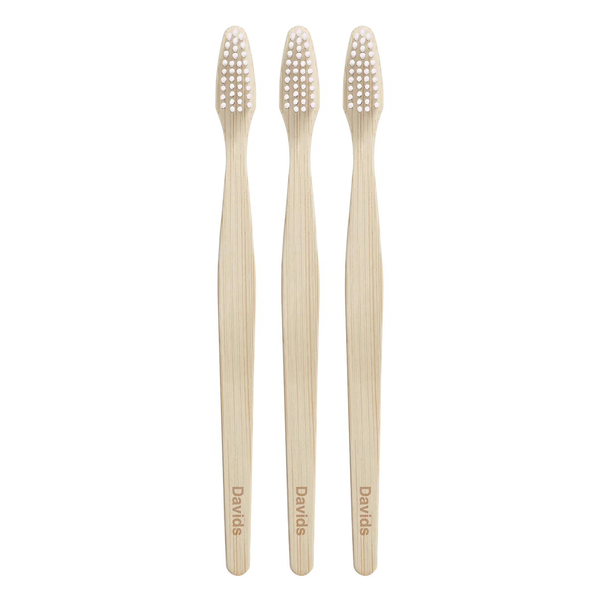 Davids Premium Bamboo Toothbrush | 3 pack (adult) Davids Natural Toothpaste