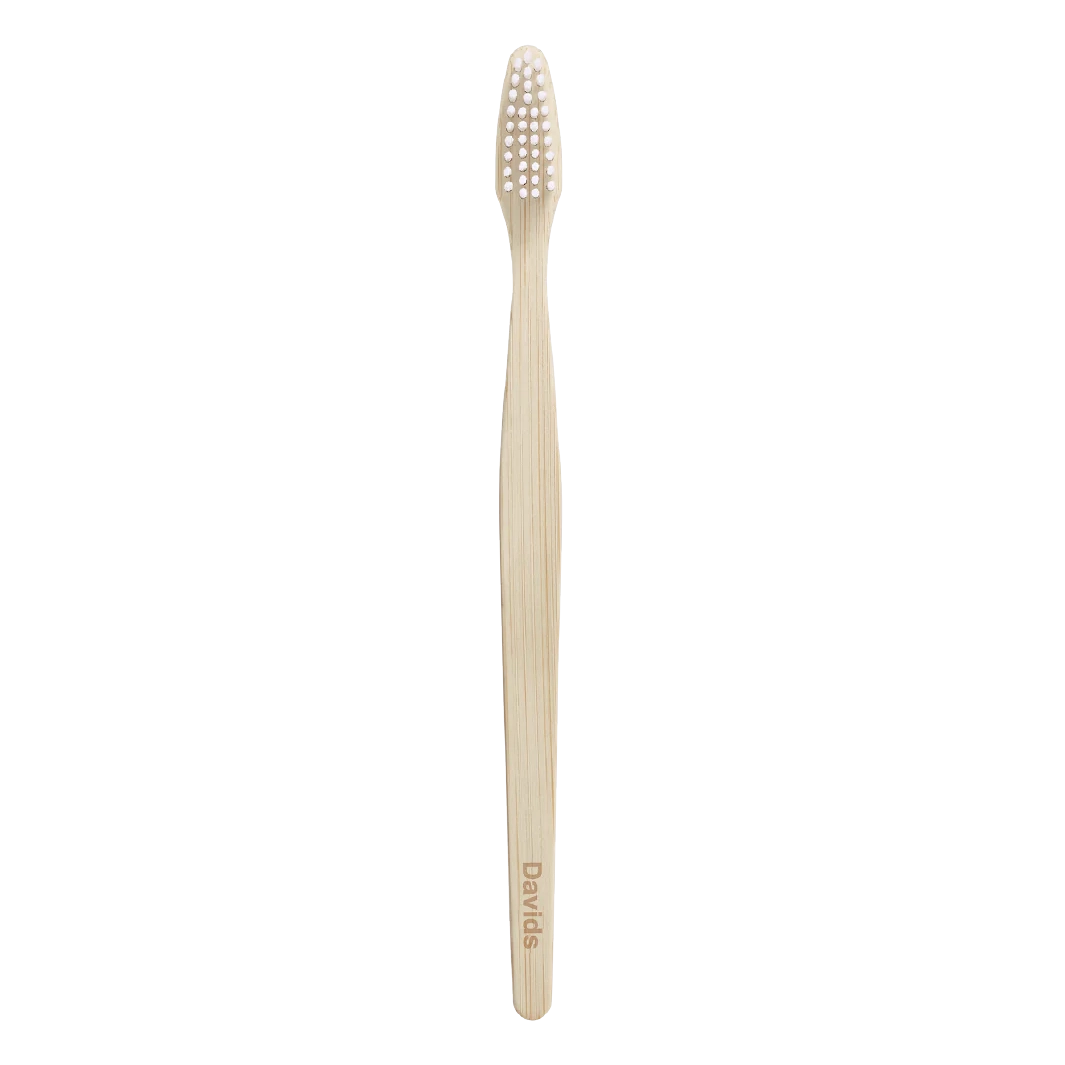 Davids Premium Bamboo Toothbrush | Single (adult) Davids Natural Toothpaste 