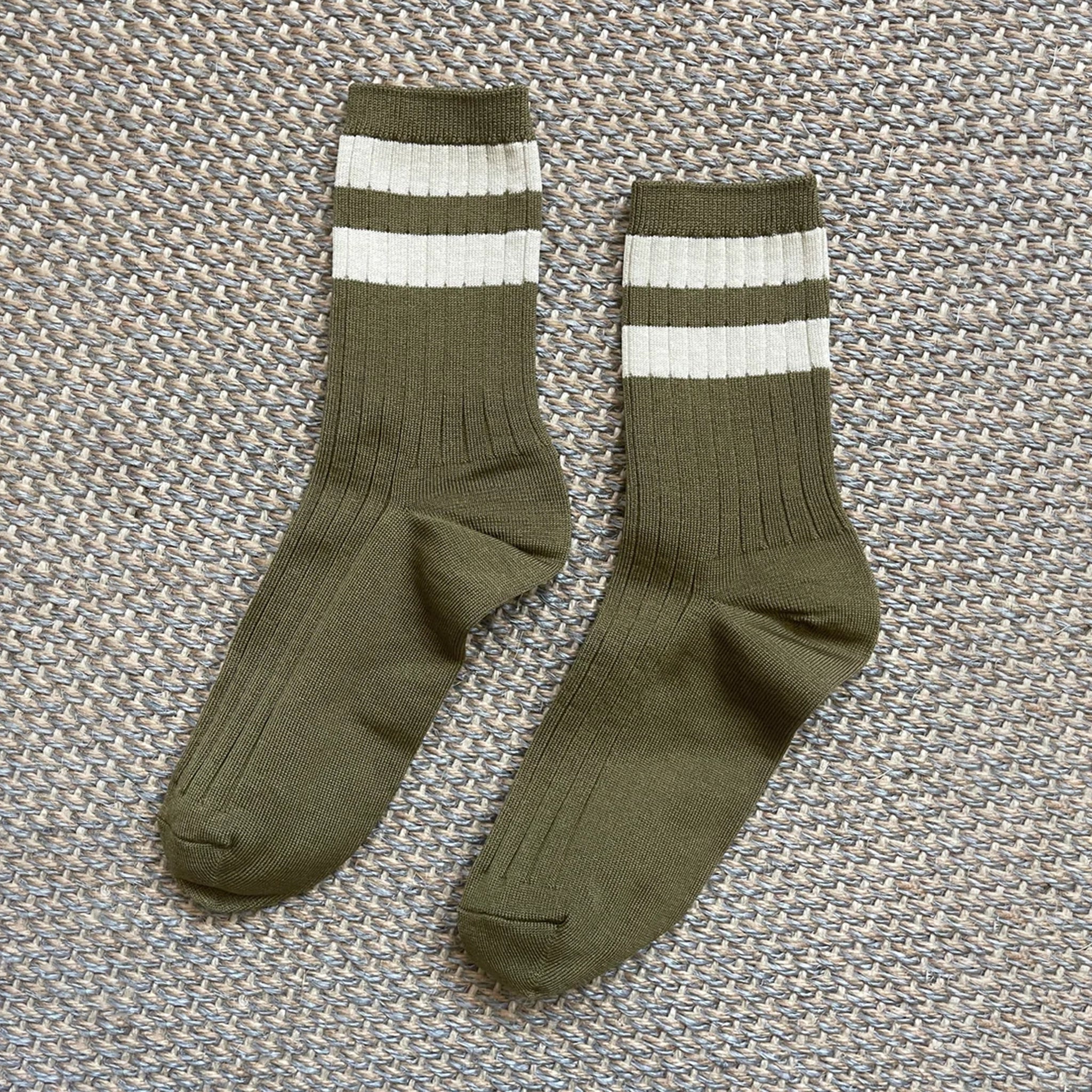 Le Bon Shoppe Her Varsity Socks - Fern LE BON SHOPPE