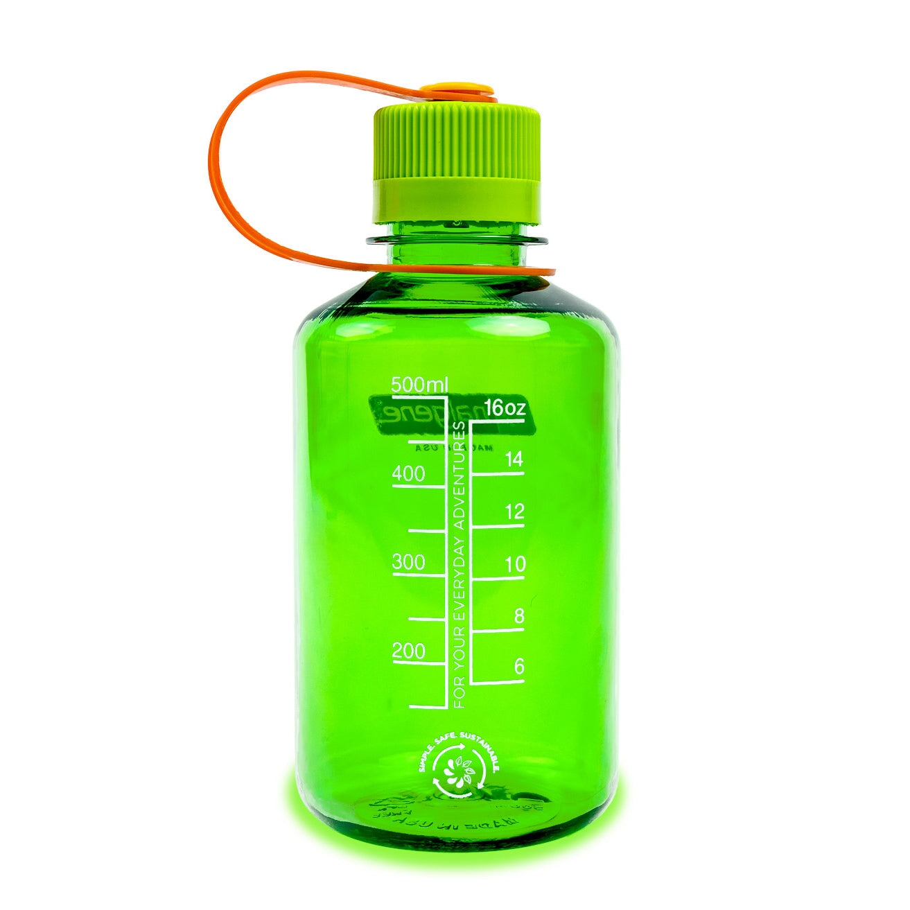 Nalgene | 0.5L / 16oz Narrow Mouth Sustain Water Bottle | Melon Ball NALGENE