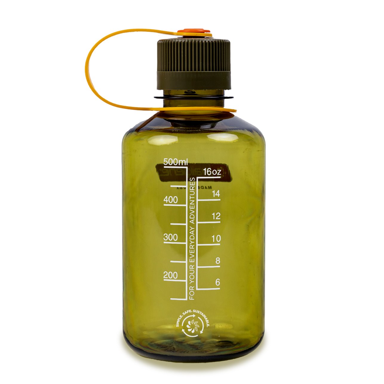 Nalgene | 0.5L / 16oz Narrow Mouth Sustain Water Bottle | Olive NALGENE