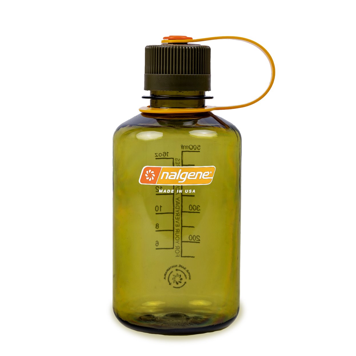 Nalgene | 0.5L / 16oz Narrow Mouth Sustain Water Bottle | Olive NALGENE