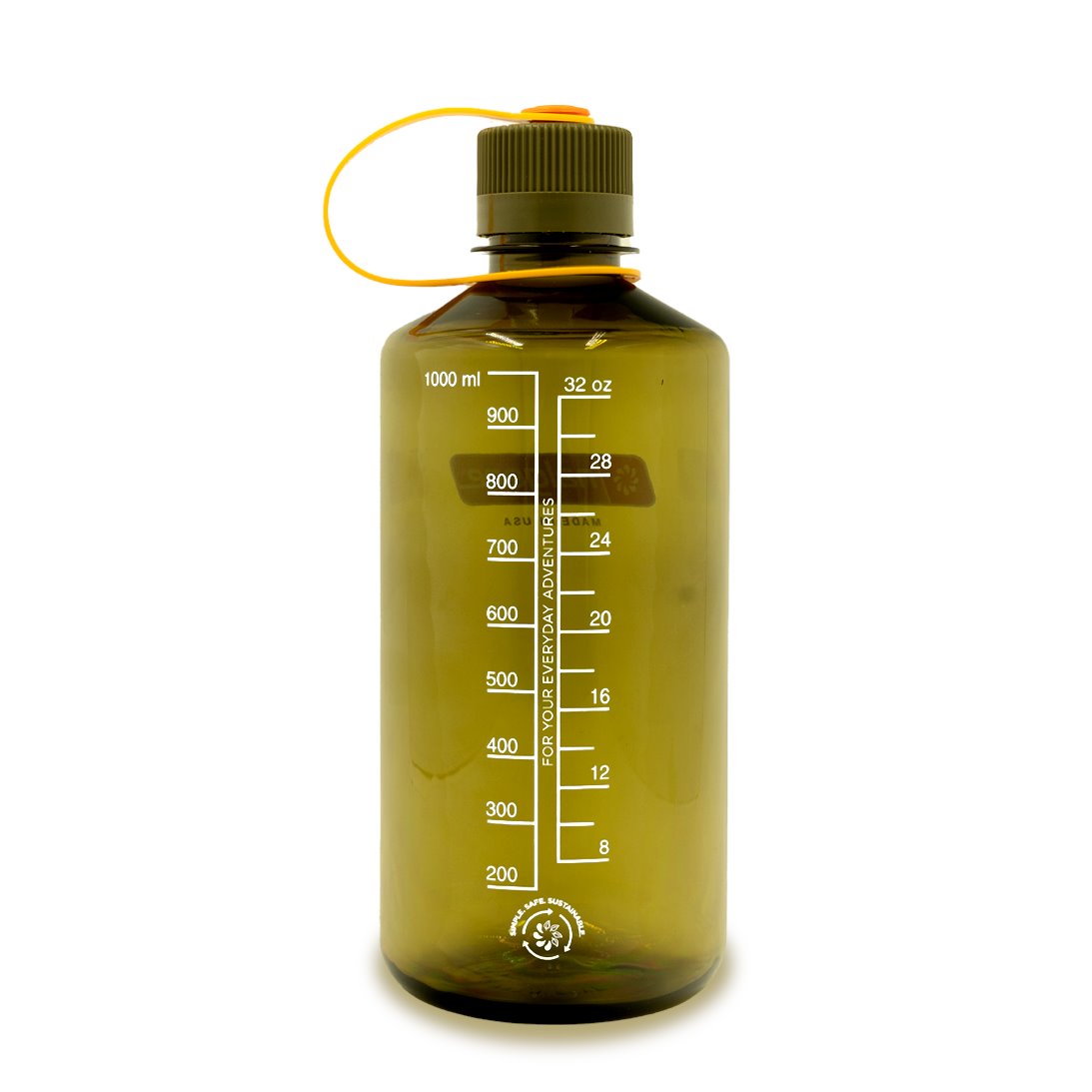Nalgene | 1L / 32oz Narrow Mouth Sustain Water Bottle | Olive NALGENE