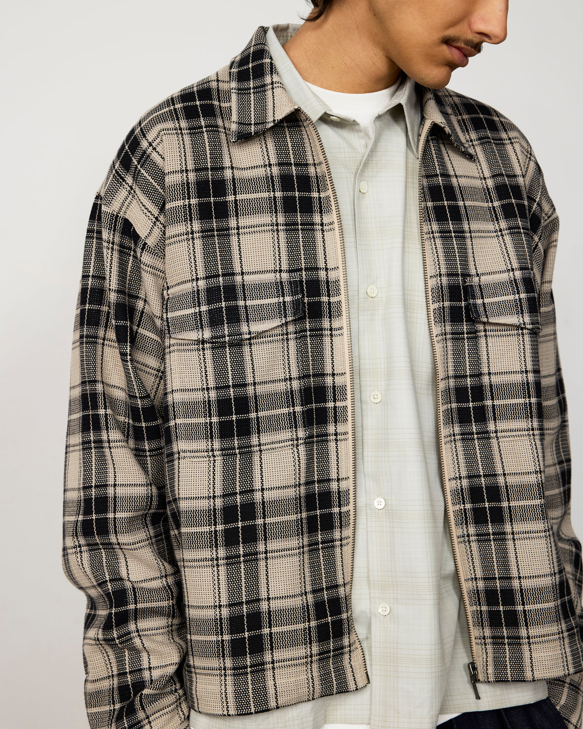 Mesh Zip Shirt