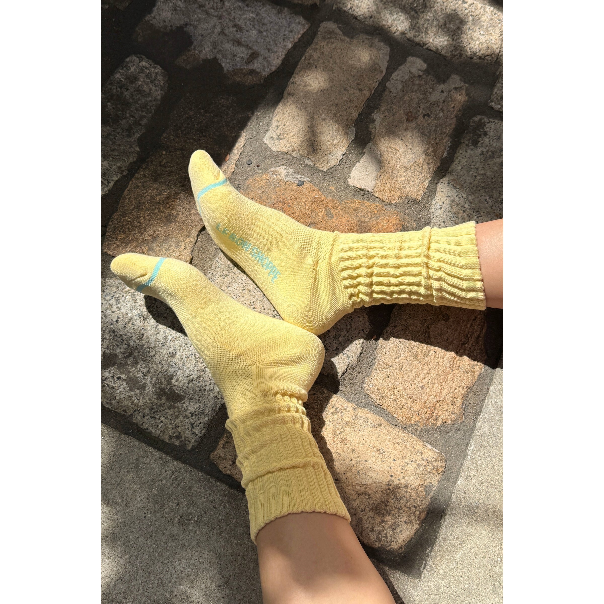 Ballet Socks Socks Le Bon Shoppe Pale Yellow 