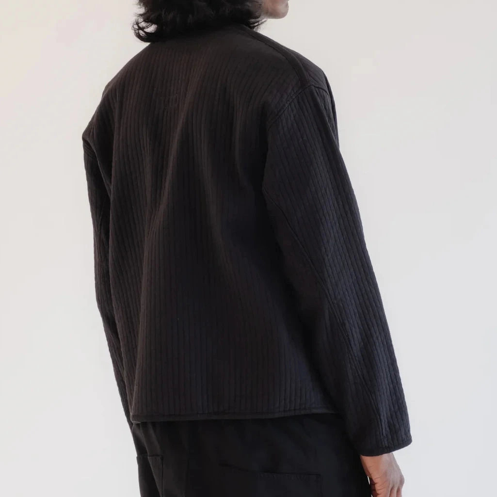 Baseball Cardigan | Black EAT DUST 