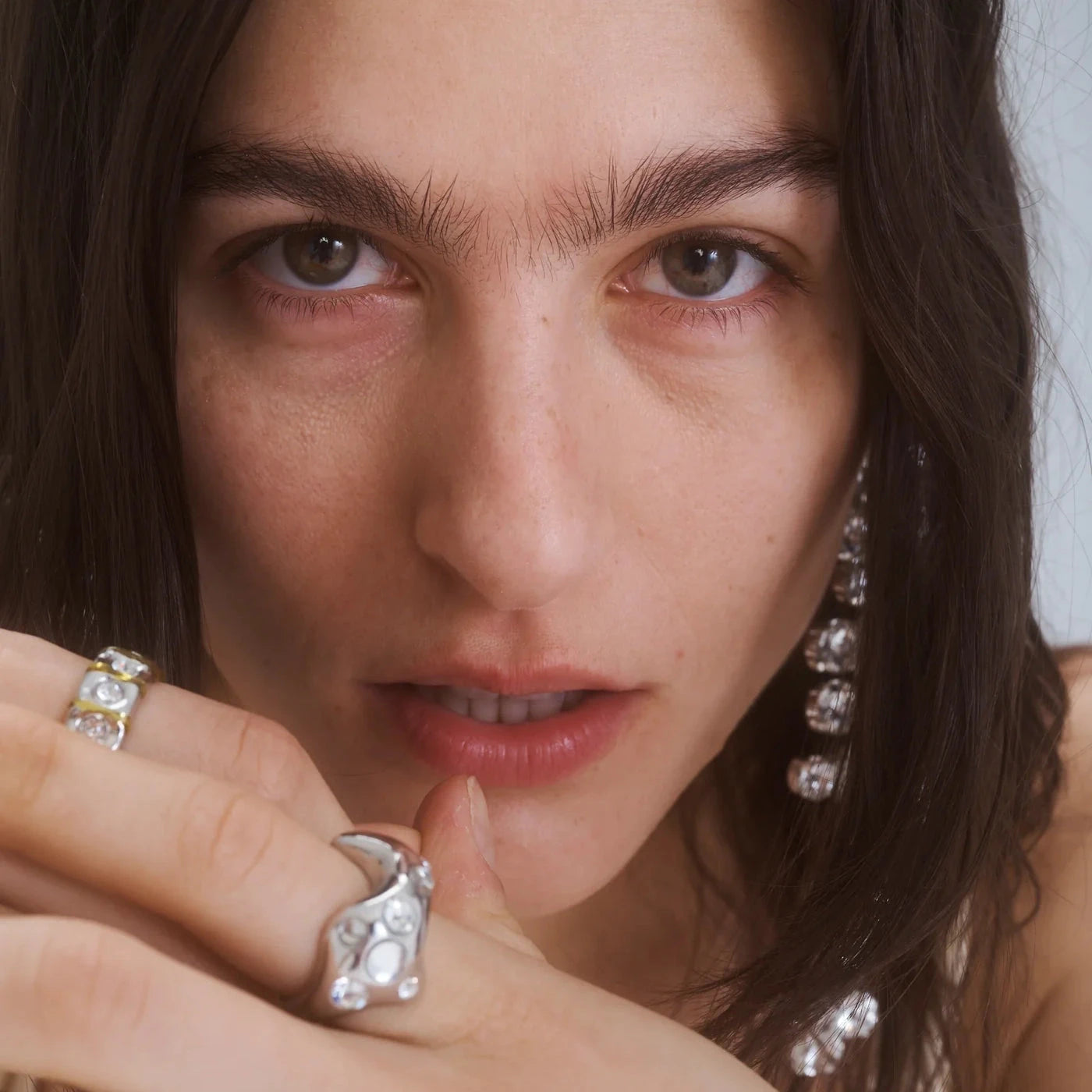Bat Ring | Silver/Clear Rings Collina Strada 