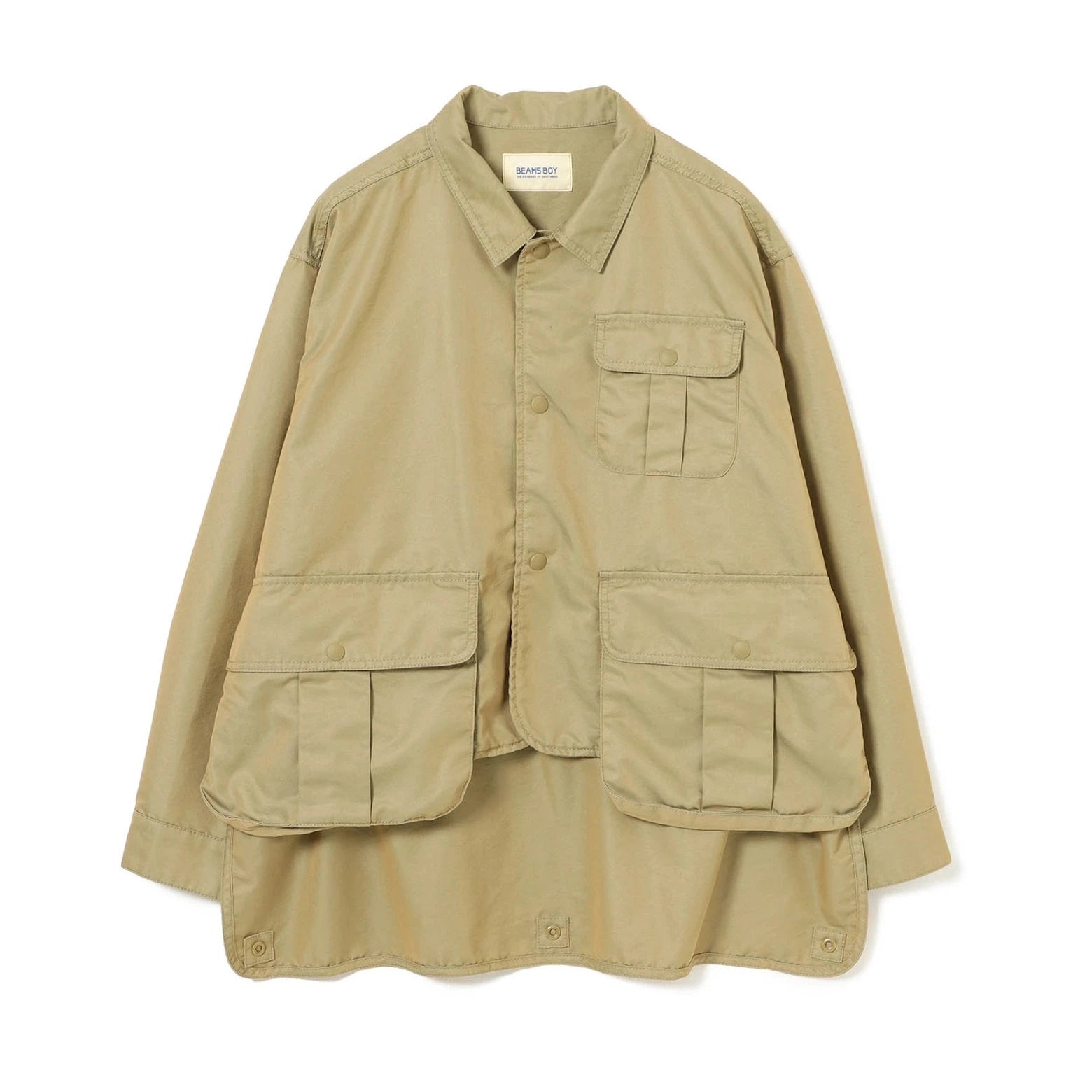 Beams Boy | Gabardine Short Fishing Jacket Beams Boy Beige O/S 