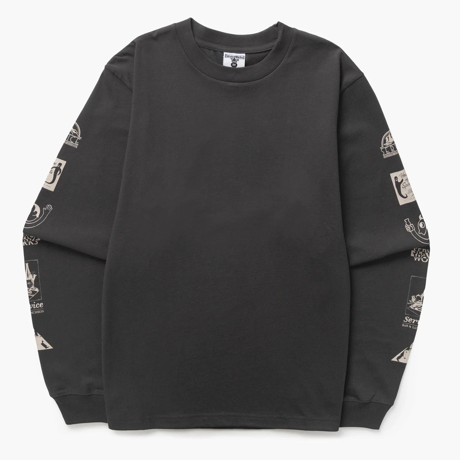 Bootleg Long Sleeve Tee Service Works Charcoal S 
