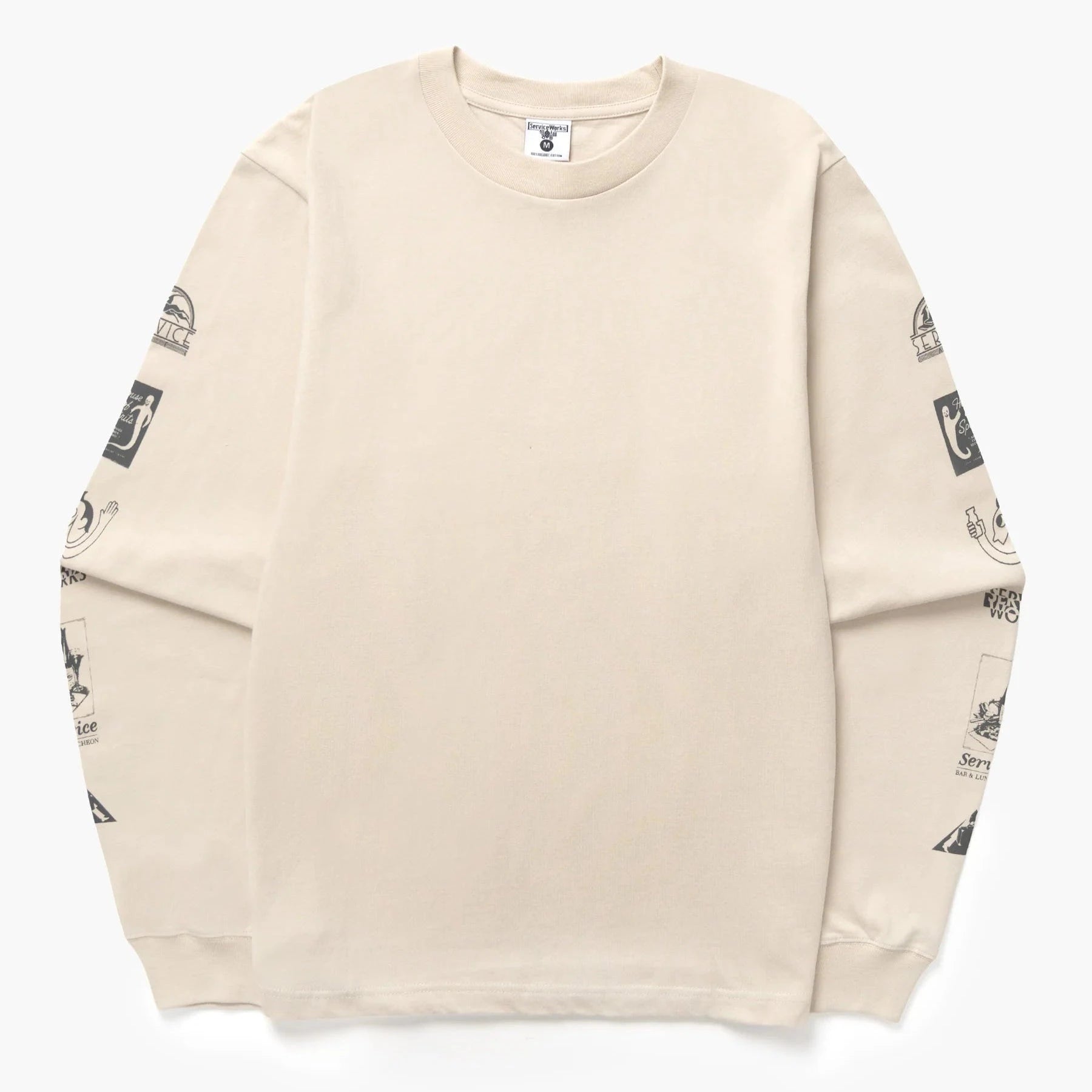 Bootleg Long Sleeve Tee Service Works Natural S 