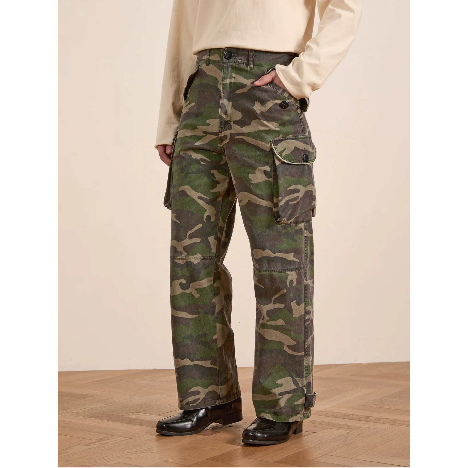 Camo Utility Cargo Pants Apparel Found 