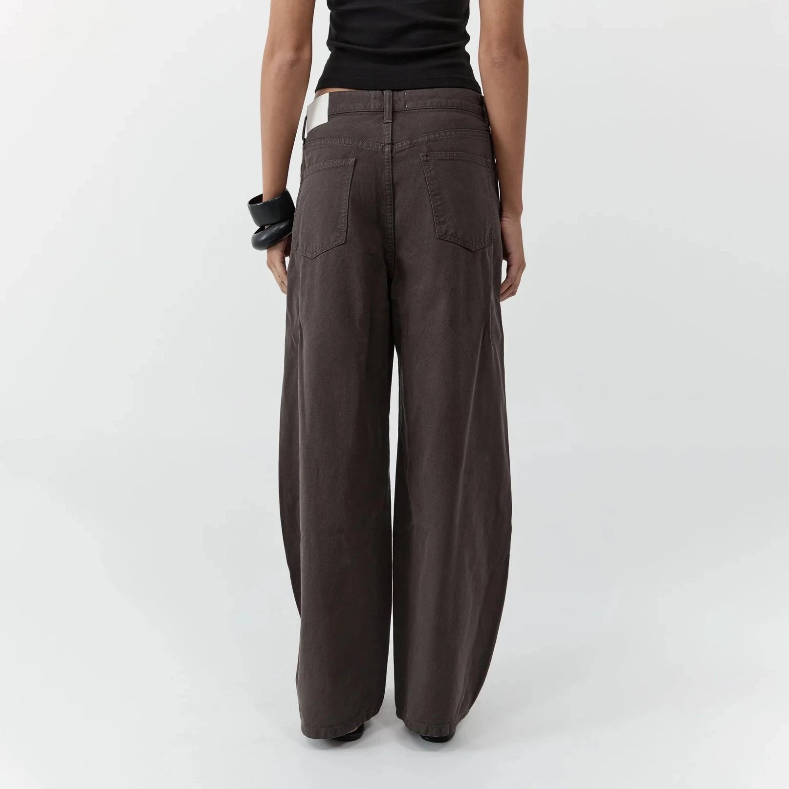 Canvas Mid Rise Barrel Jeans | Ash St. Agni 