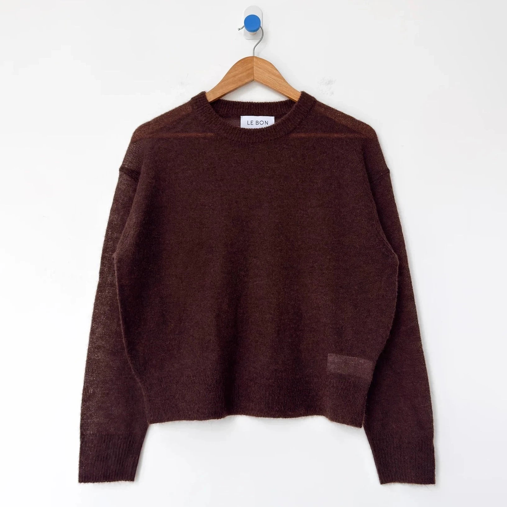 Cecile Crew Neck Mohair Sweater Apparel LE BON SHOPPE 