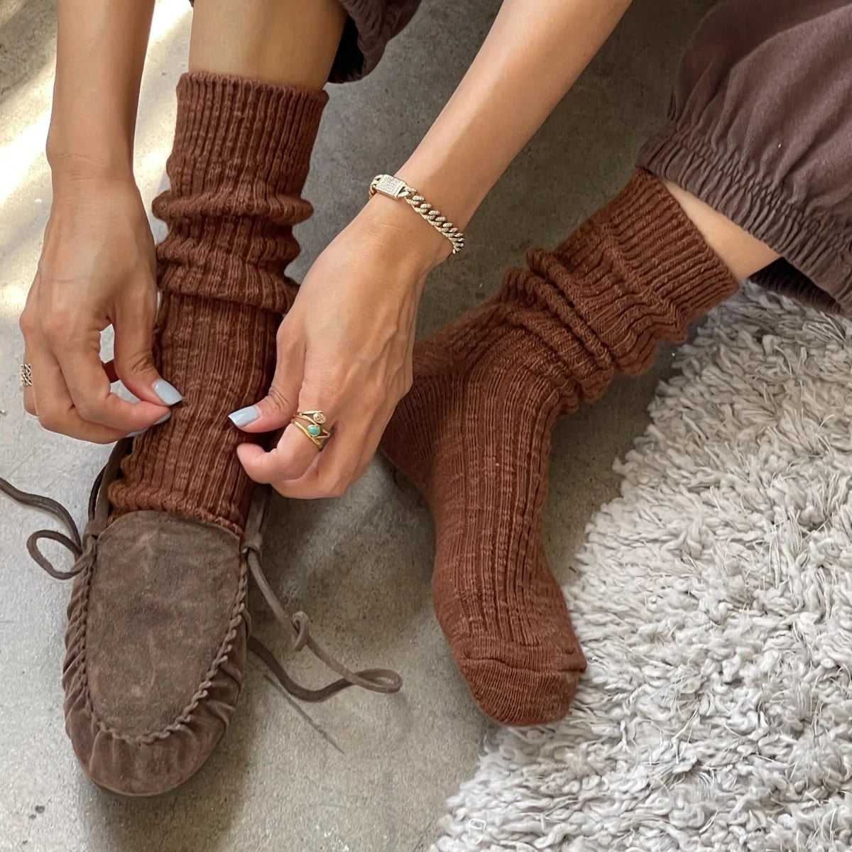 Cottage Socks Socks LE BON SHOPPE 