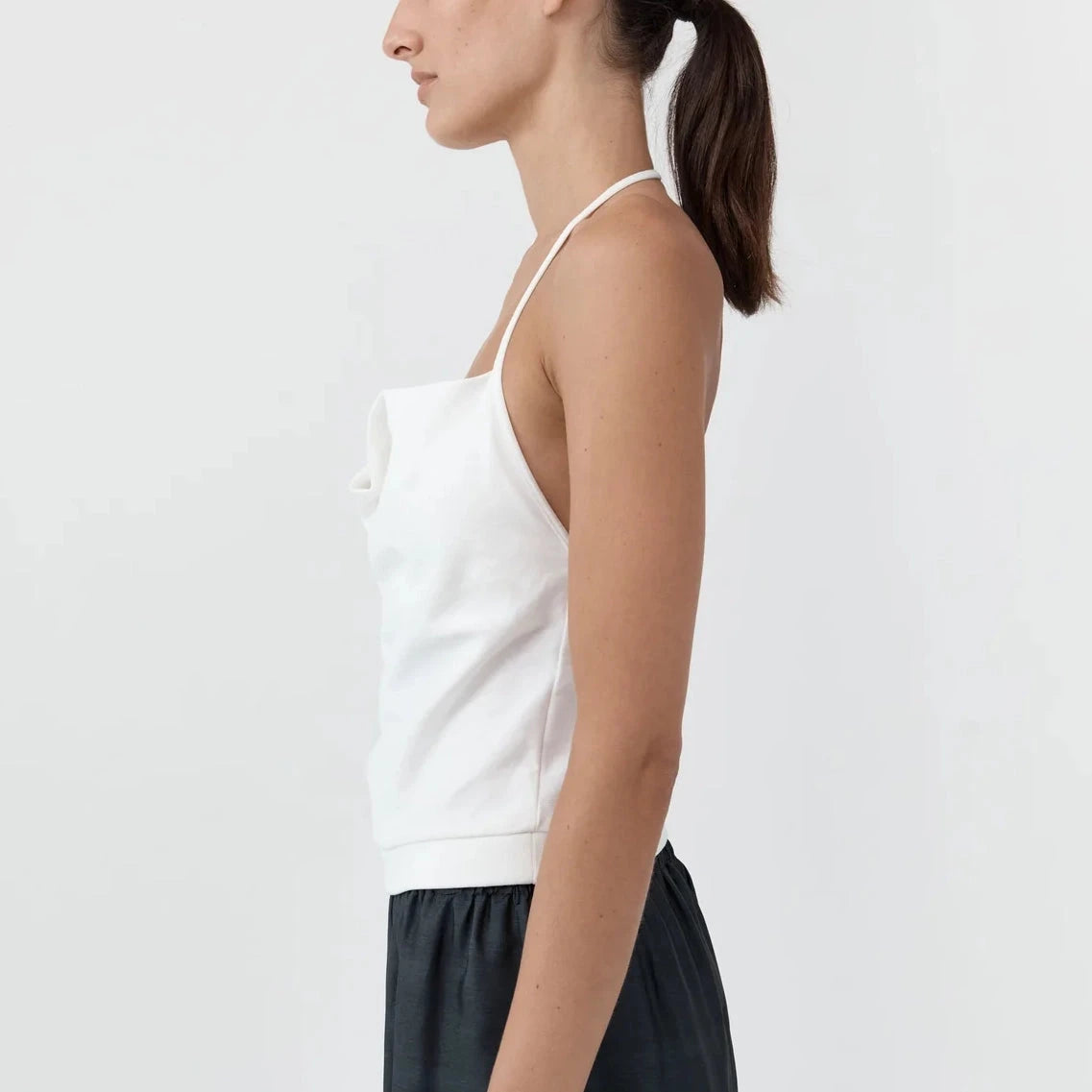 Cotton Jersey Halter Top St. Agni 