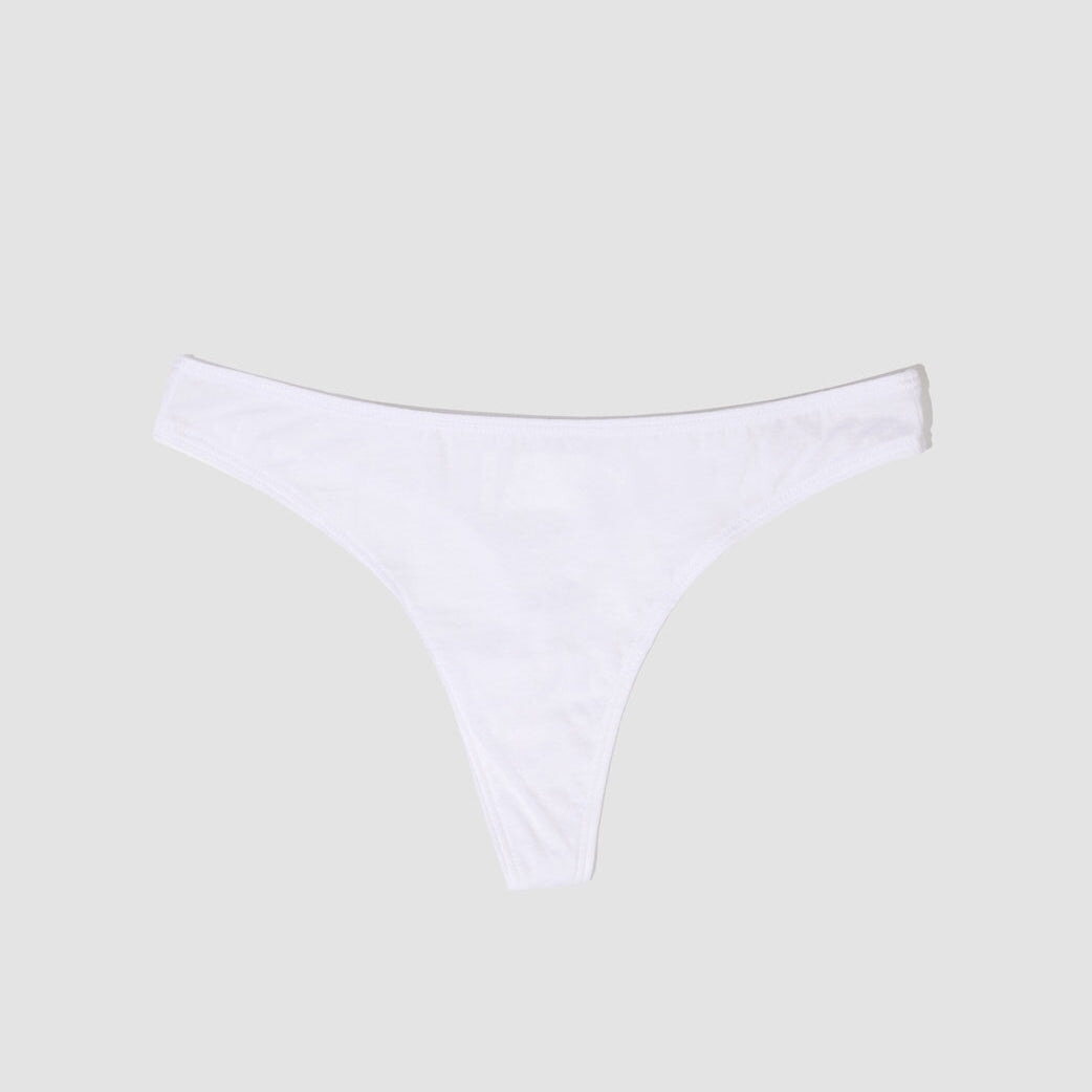 Cotton Thong Womens Intimates ODDOBODY Chalk XS 