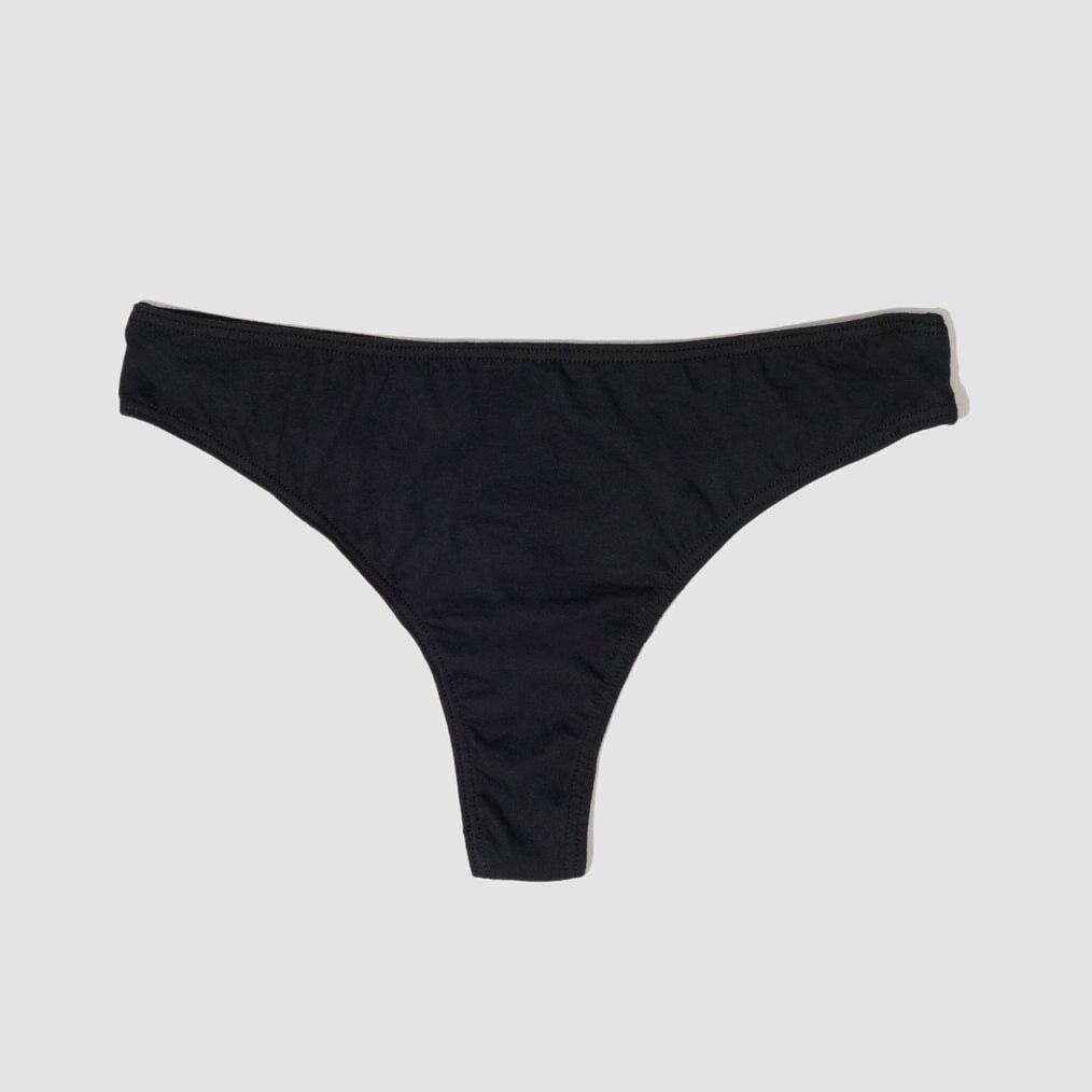 Cotton Thong Womens Intimates ODDOBODY Midnight XS 
