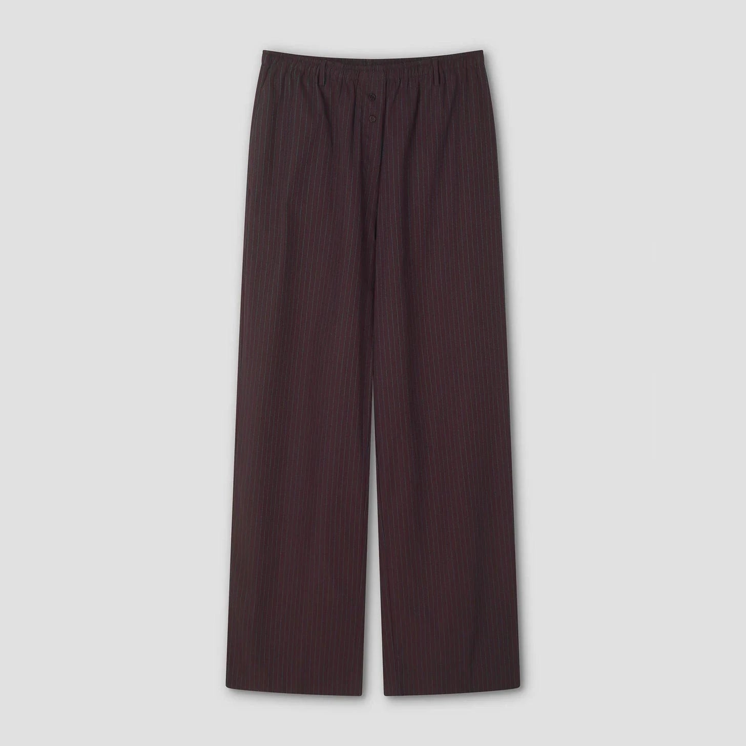 Double Button Pant | Brown Stripe Deiji Studios 