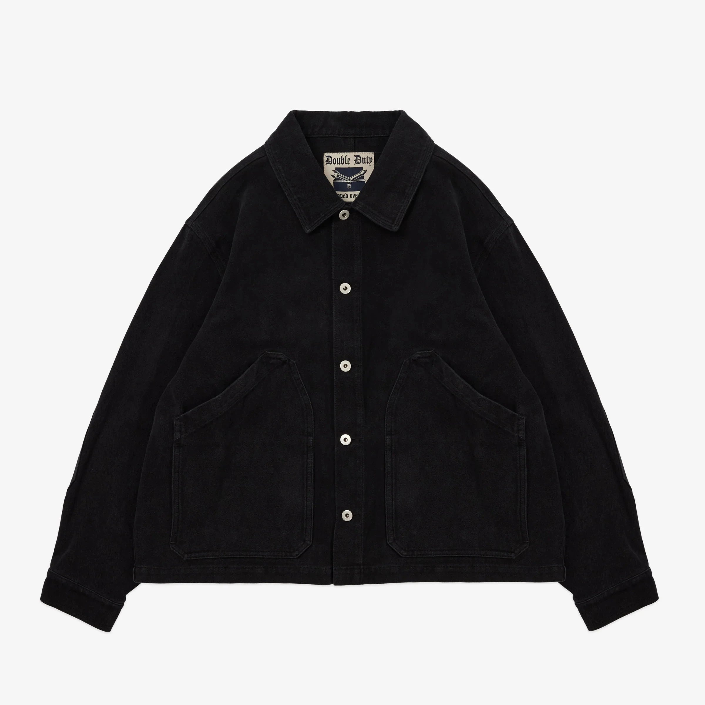 DOUBLE DUTY® Cropped Overshirt Apparel SCRT® Washed Black S 