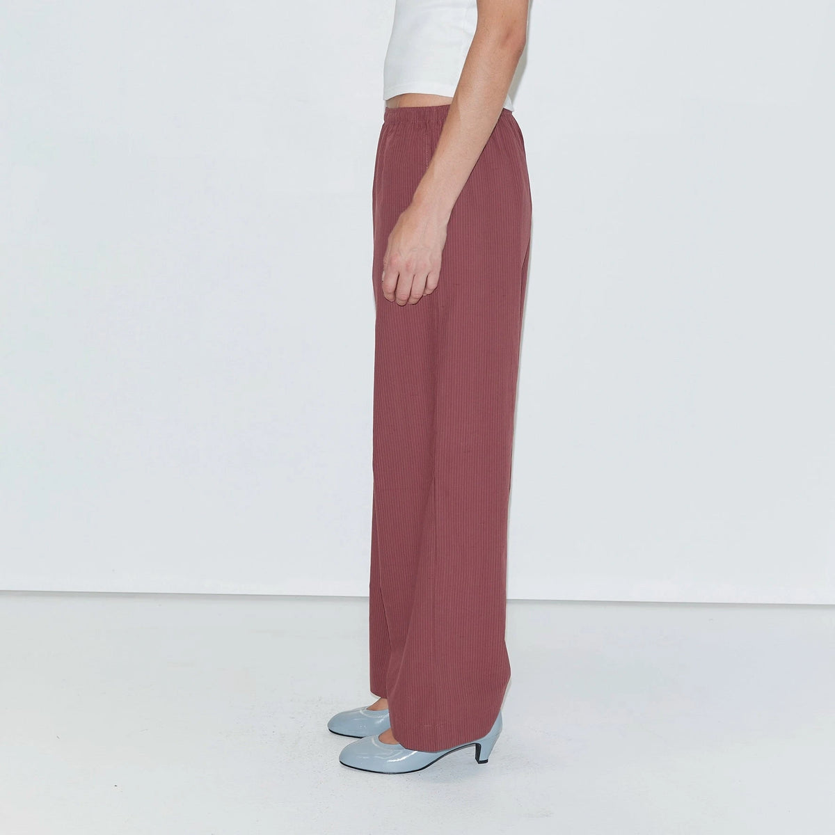 Ease Trouser | Rust Stripe Deiji Studios 