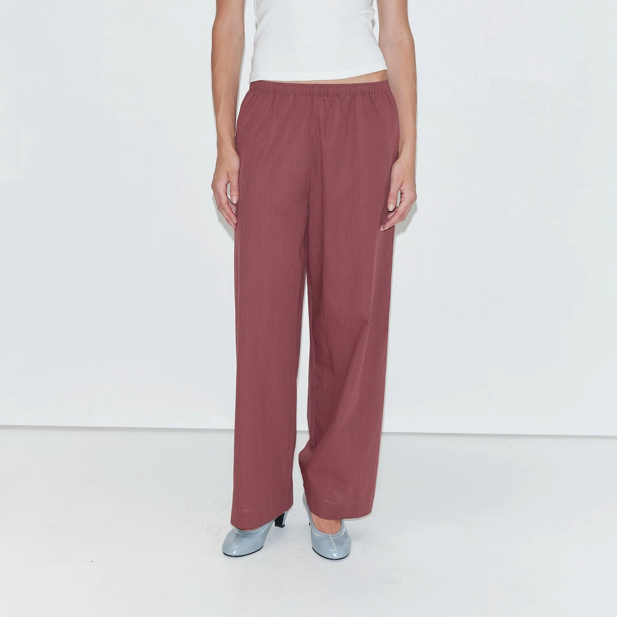 Ease Trouser | Rust Stripe Deiji Studios 