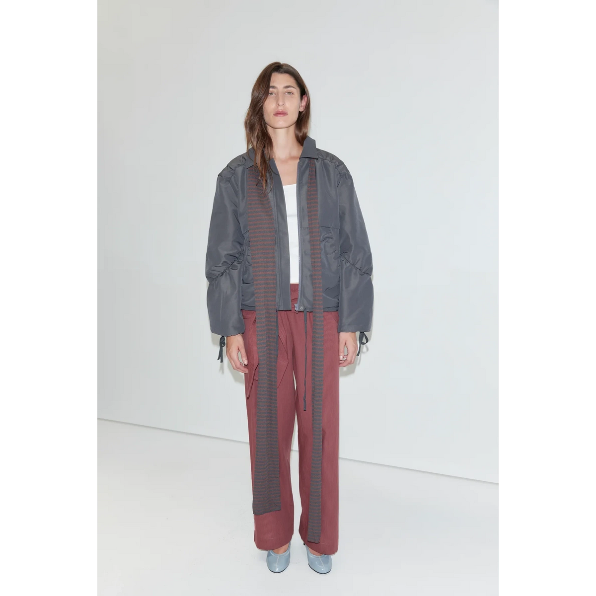 Ease Trouser | Rust Stripe Deiji Studios 