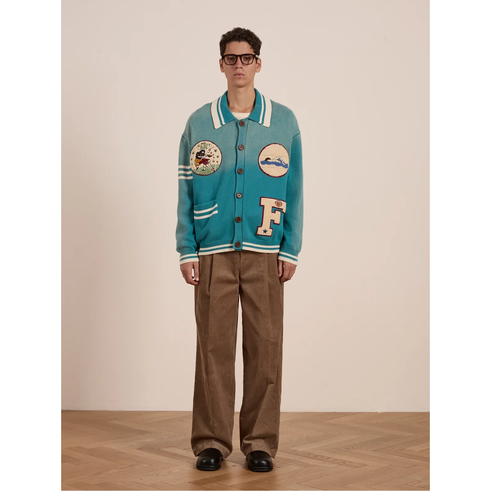 Fin Cardigan | Vtg Ocean Blue Sweaters Found 