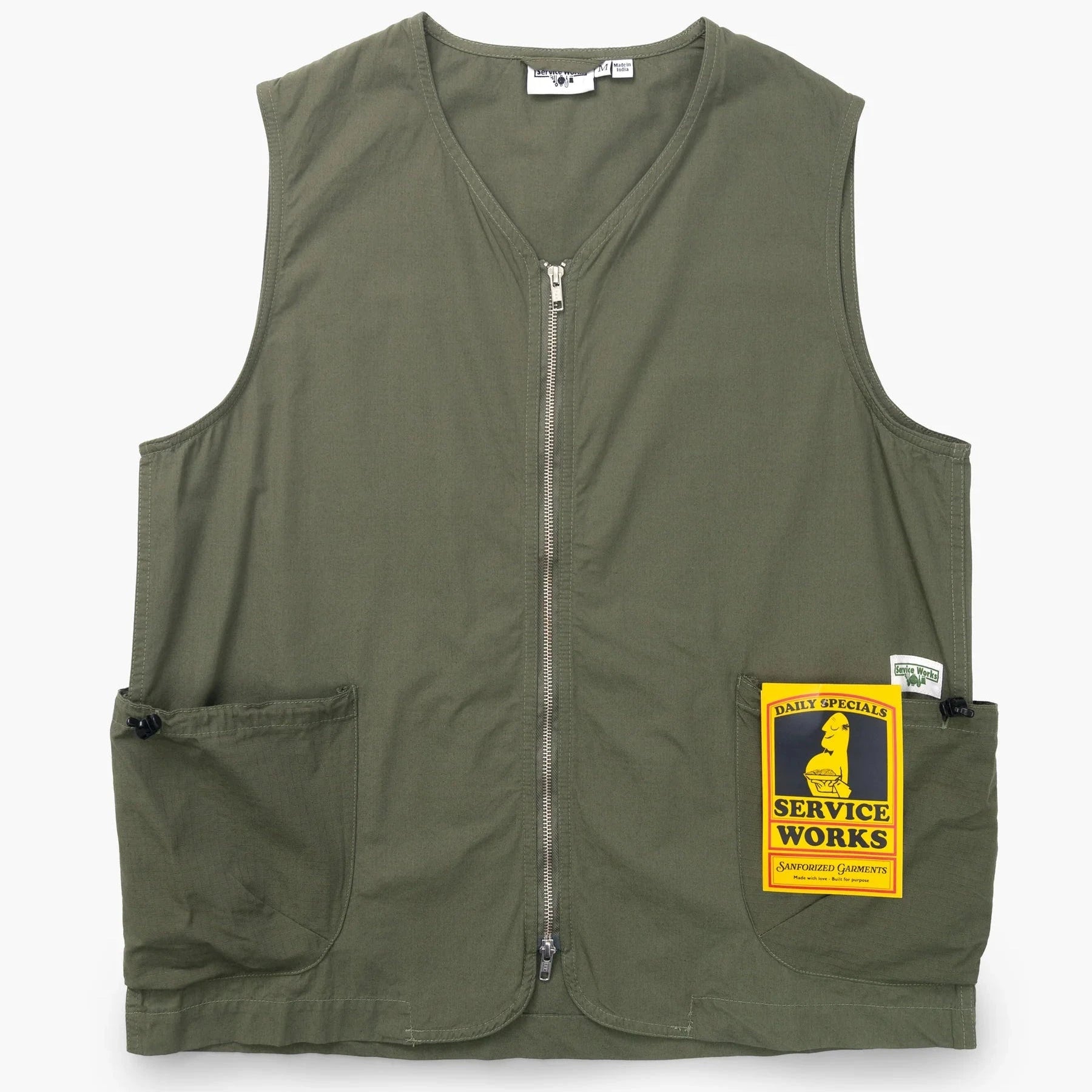 Gardener Vest Service Works Olive S 