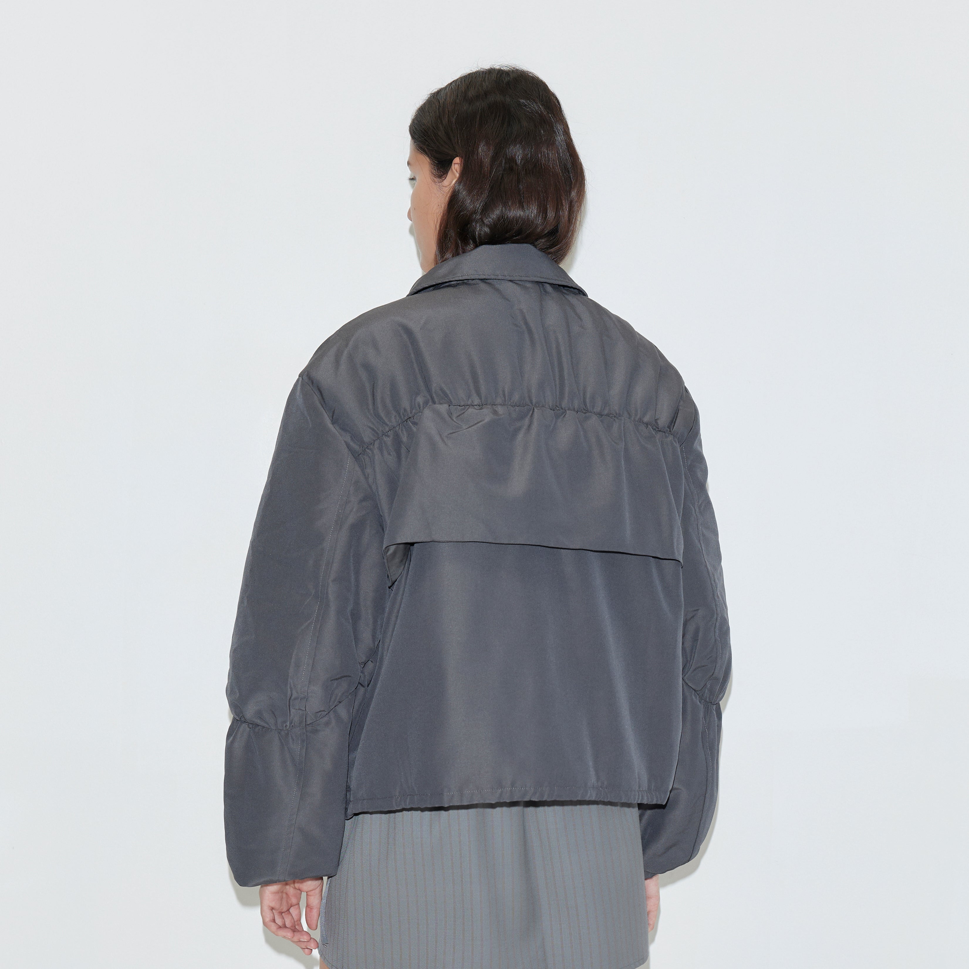 Gathered Jacket | Slate Deiji Studios 
