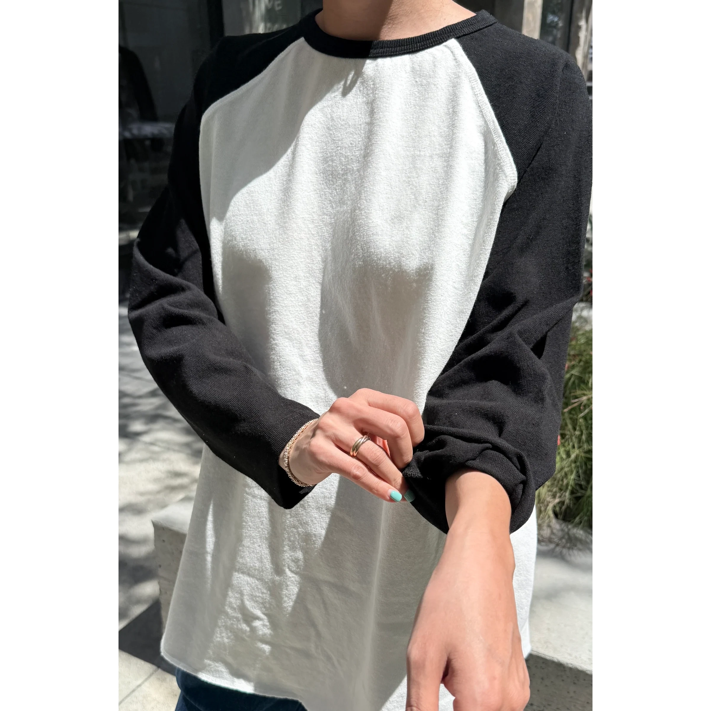 Heavy Cotton Raglan Tee Womens Tops LE BON SHOPPE 