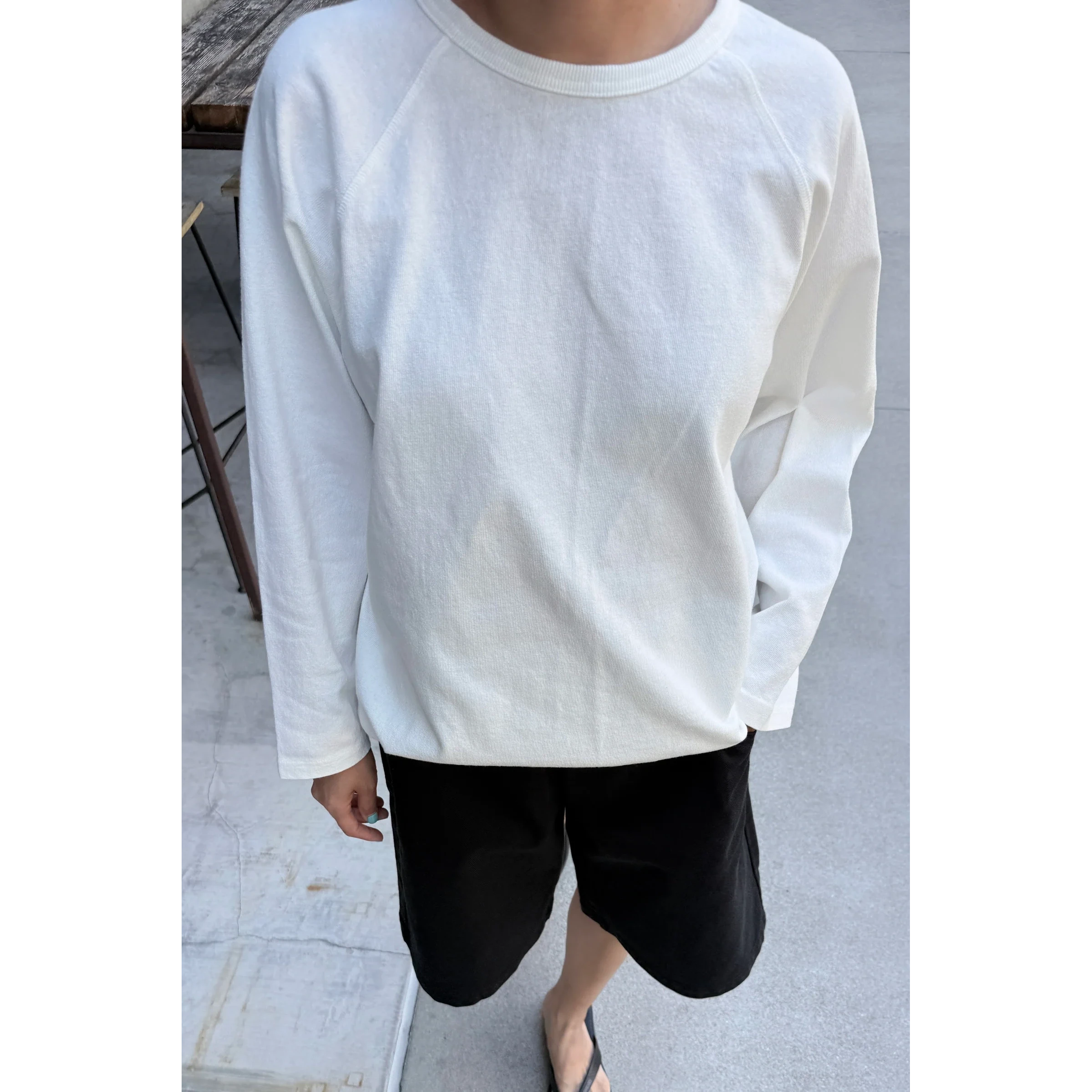 Heavy Cotton Raglan Tee Womens Tops LE BON SHOPPE 