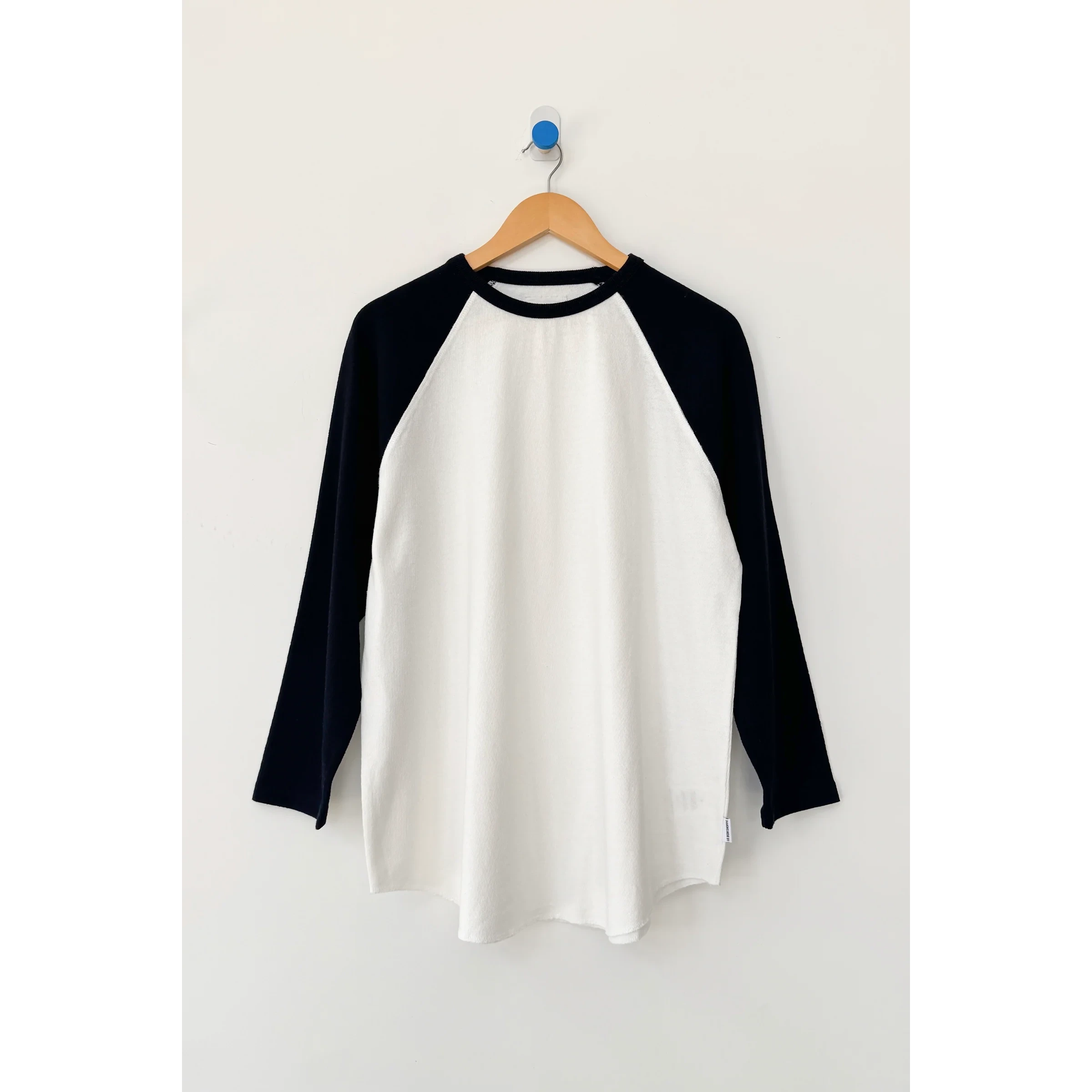 Heavy Cotton Raglan Tee Womens Tops LE BON SHOPPE Black XS/S 