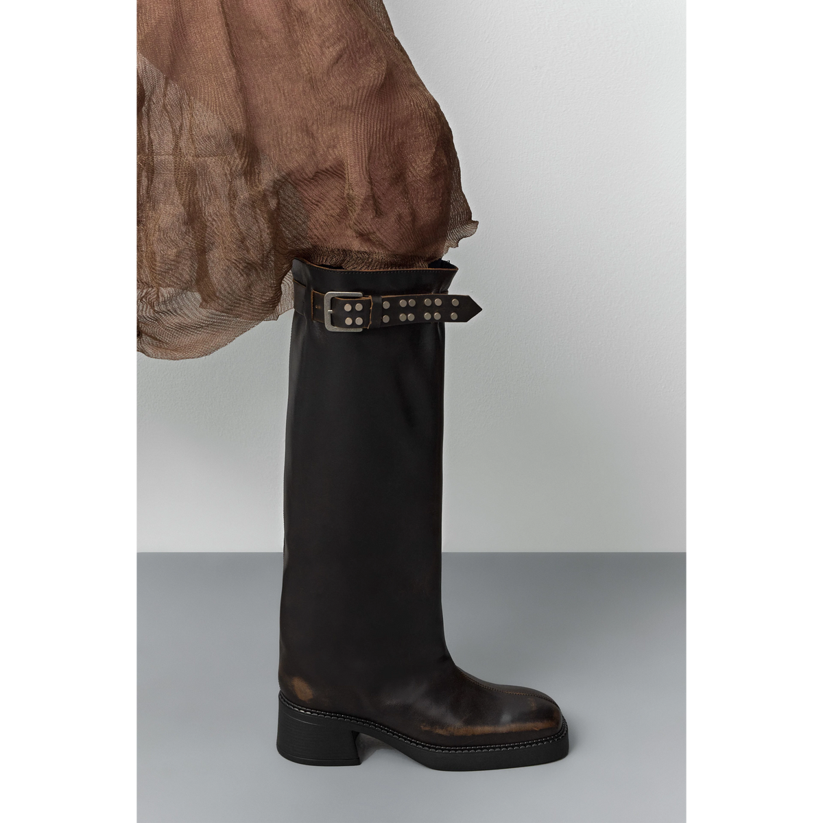 Kristel Tall Boots | Brown Boots MIISTA 
