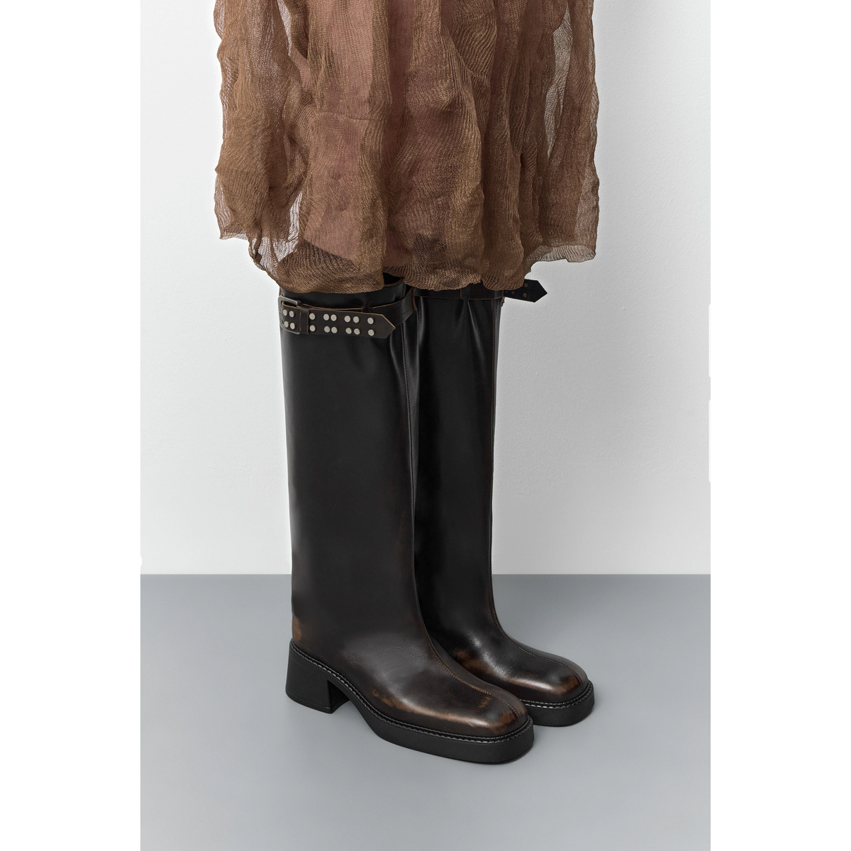 Kristel Tall Boots | Brown Boots MIISTA 