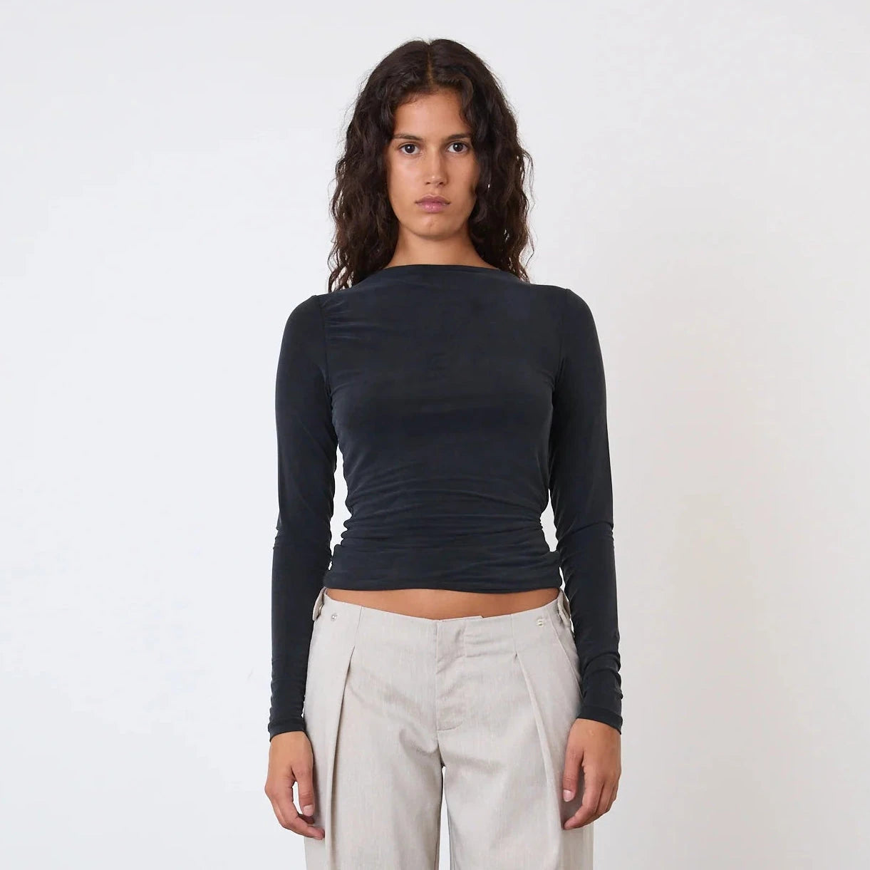 Kylie Long Sleeve Top Peachy Den 