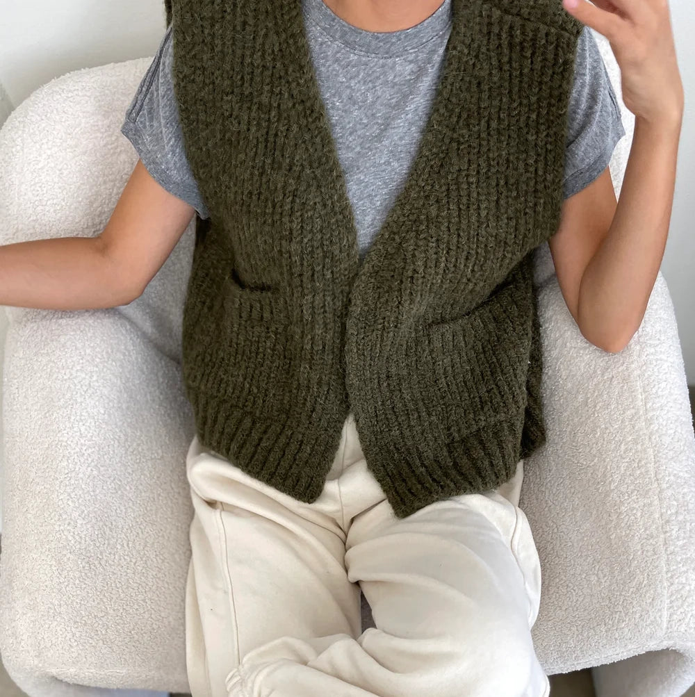 Le Bon Shoppe | Alpaca Grandpa Vest Apparel LE BON SHOPPE 