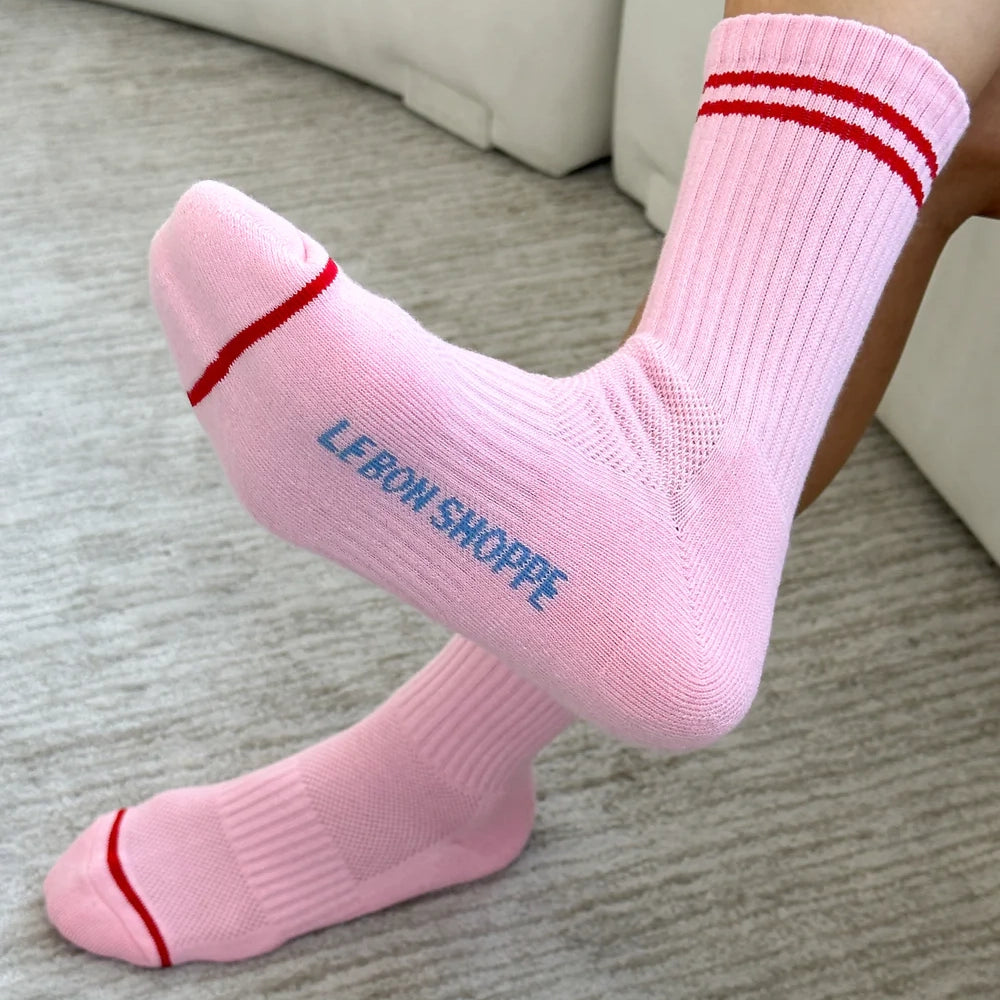Le Bon Shoppe | Boyfriend Socks Socks LE BON SHOPPE Amour Pink 