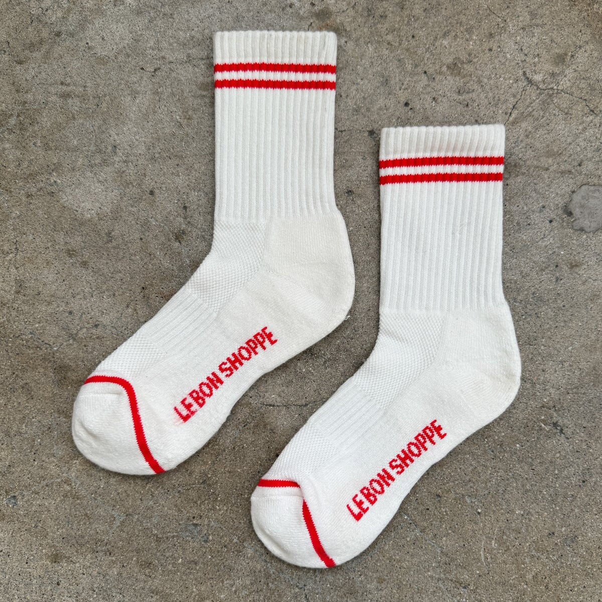 Le Bon Shoppe | Boyfriend Socks Socks LE BON SHOPPE Clean White 