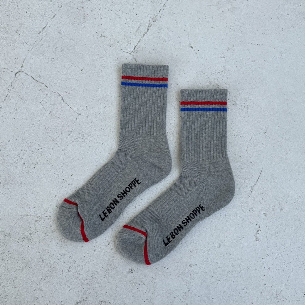 Le Bon Shoppe | Boyfriend Socks Socks LE BON SHOPPE True Grey 