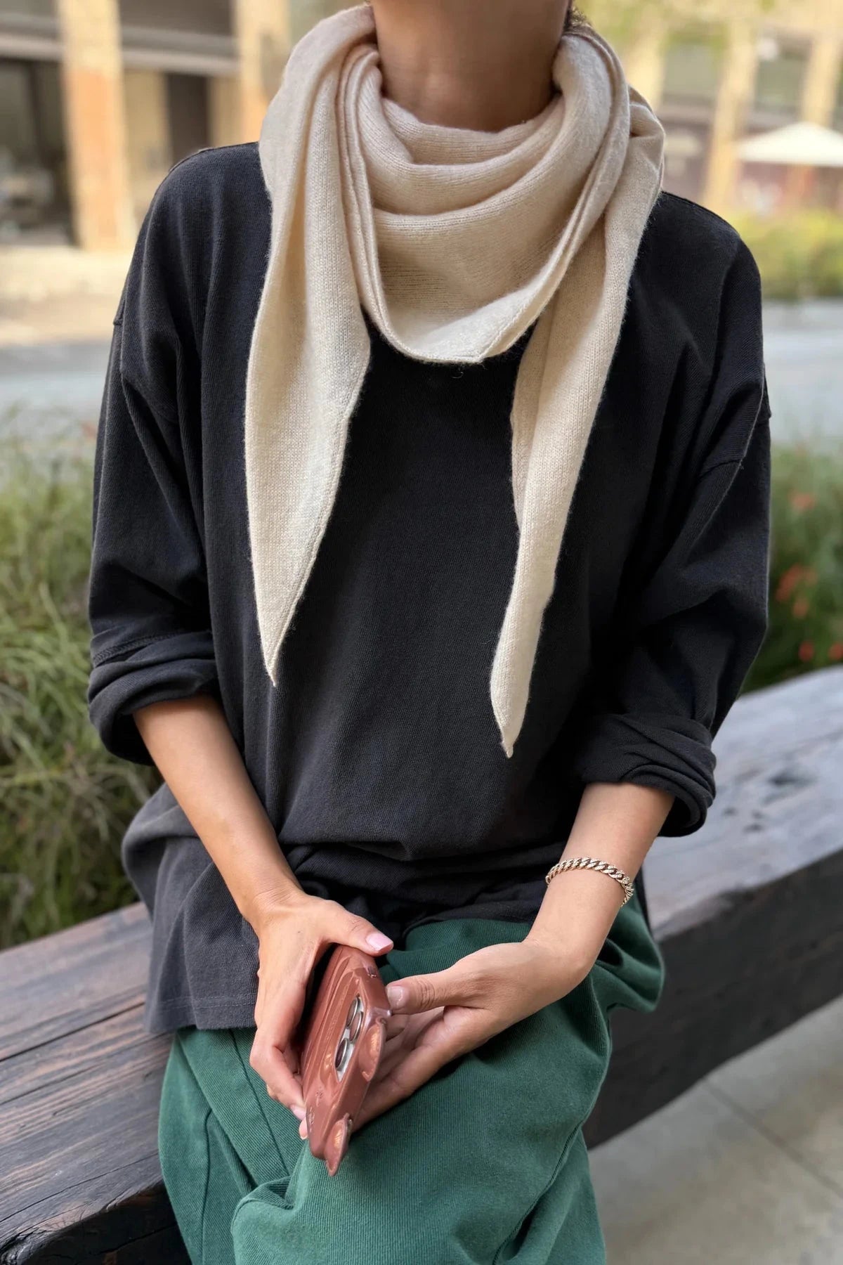 Le Bon Shoppe | Cashmere Shawl Bristol General Store oatmeal 