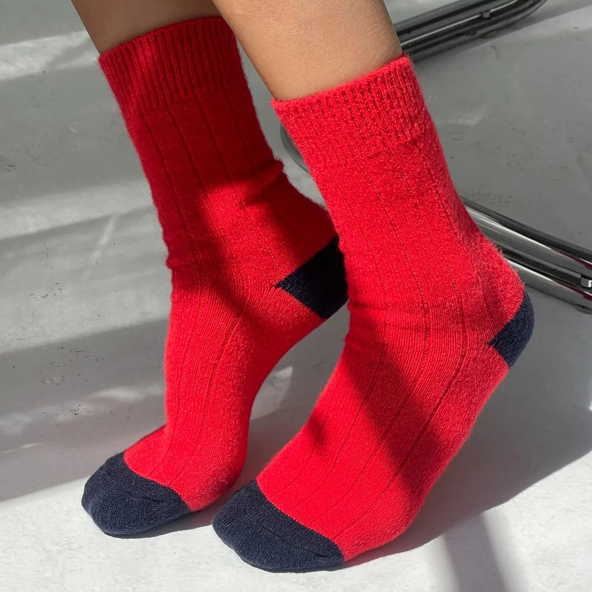 Le Bon Shoppe Classic Cashmere Socks LE BON SHOPPE Poppy Red 