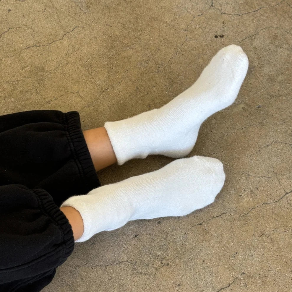 Le Bon Shoppe Cloud Socks Socks LE BON SHOPPE Classic White 