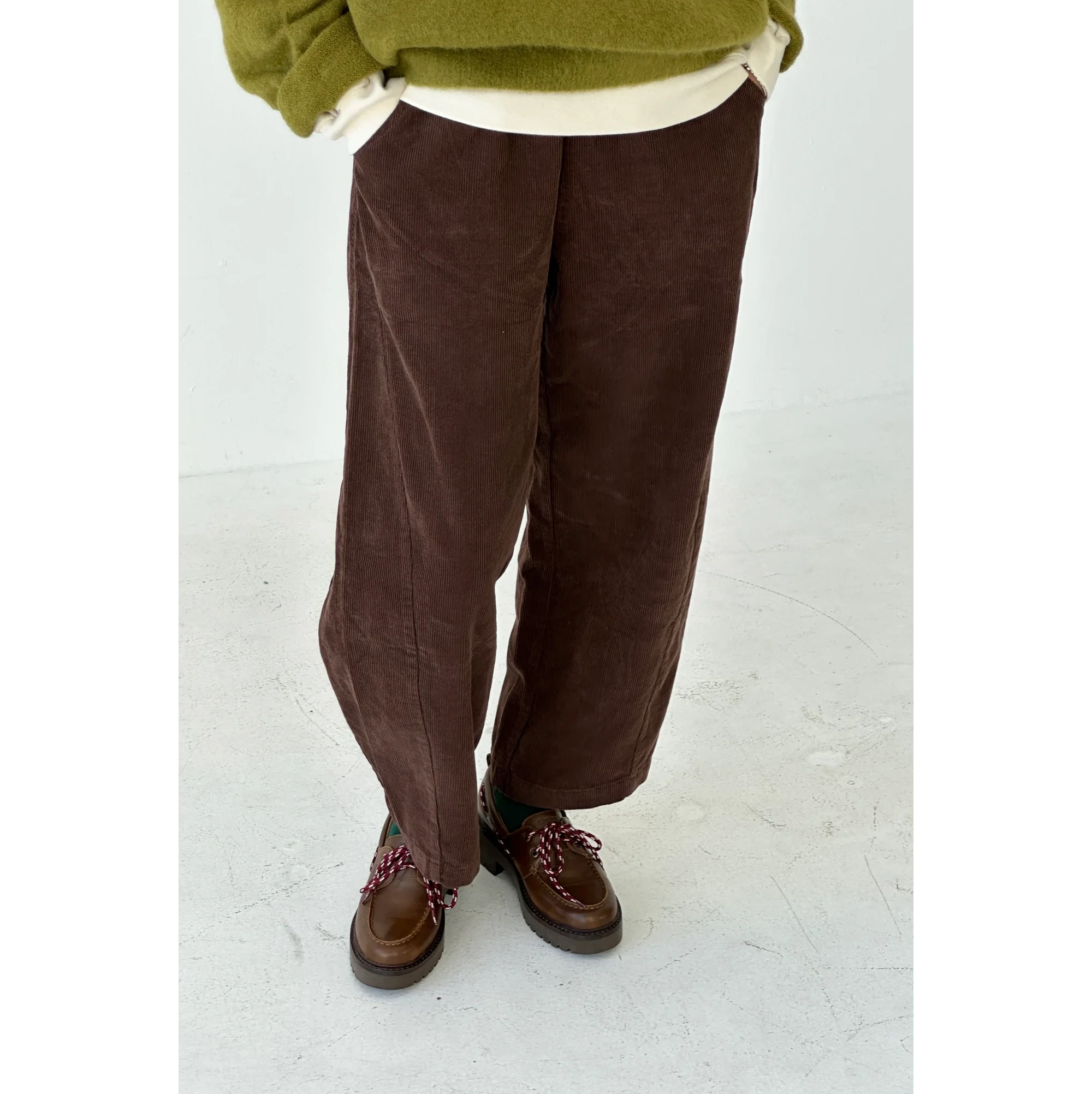 Le Bon Shoppe | Corduroy Arc Pants Apparel Le Bon Shoppe Chocolate Corduroy small 