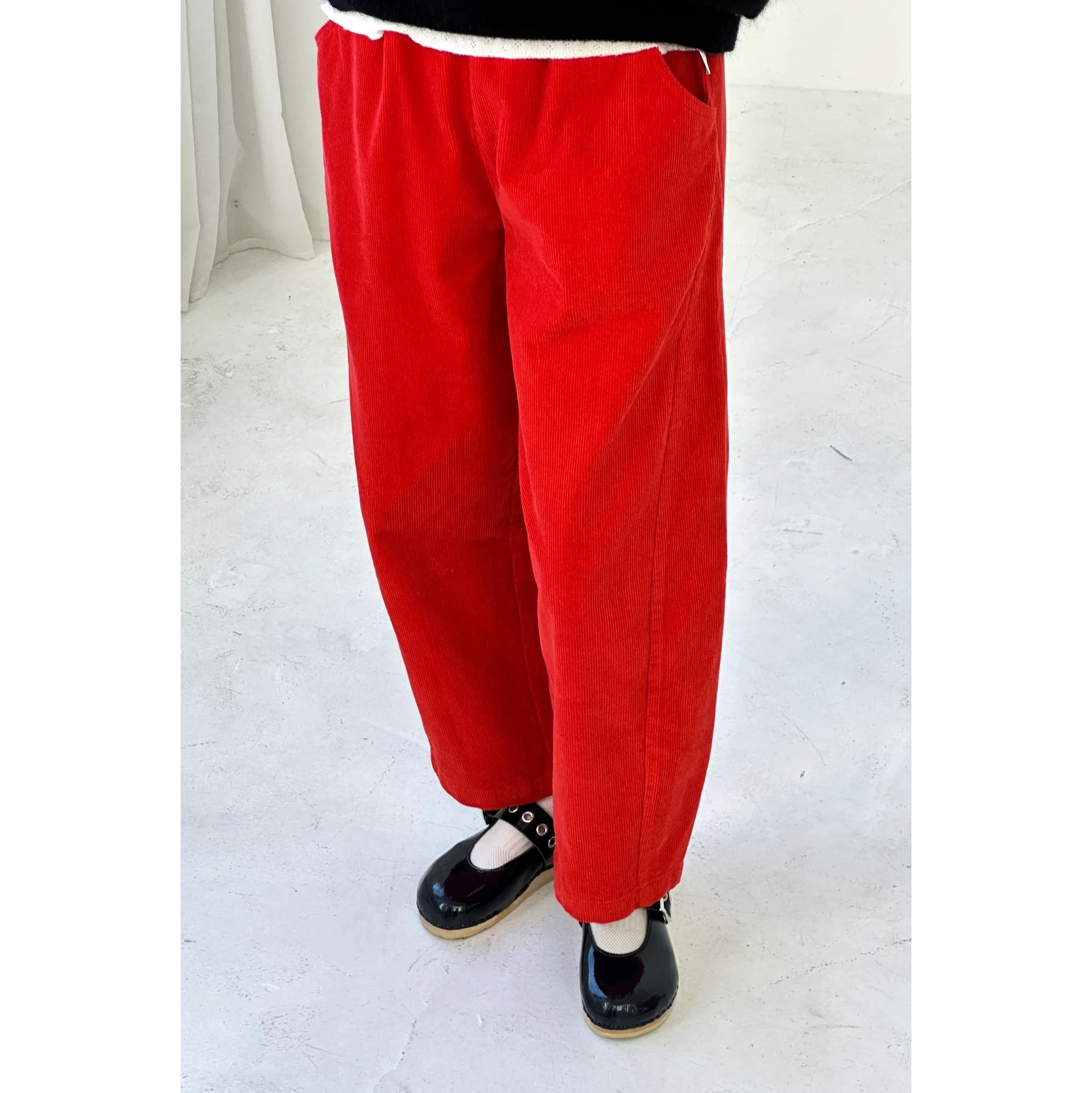 Le Bon Shoppe | Corduroy Arc Pants Apparel Le Bon Shoppe Flame Corduroy small 