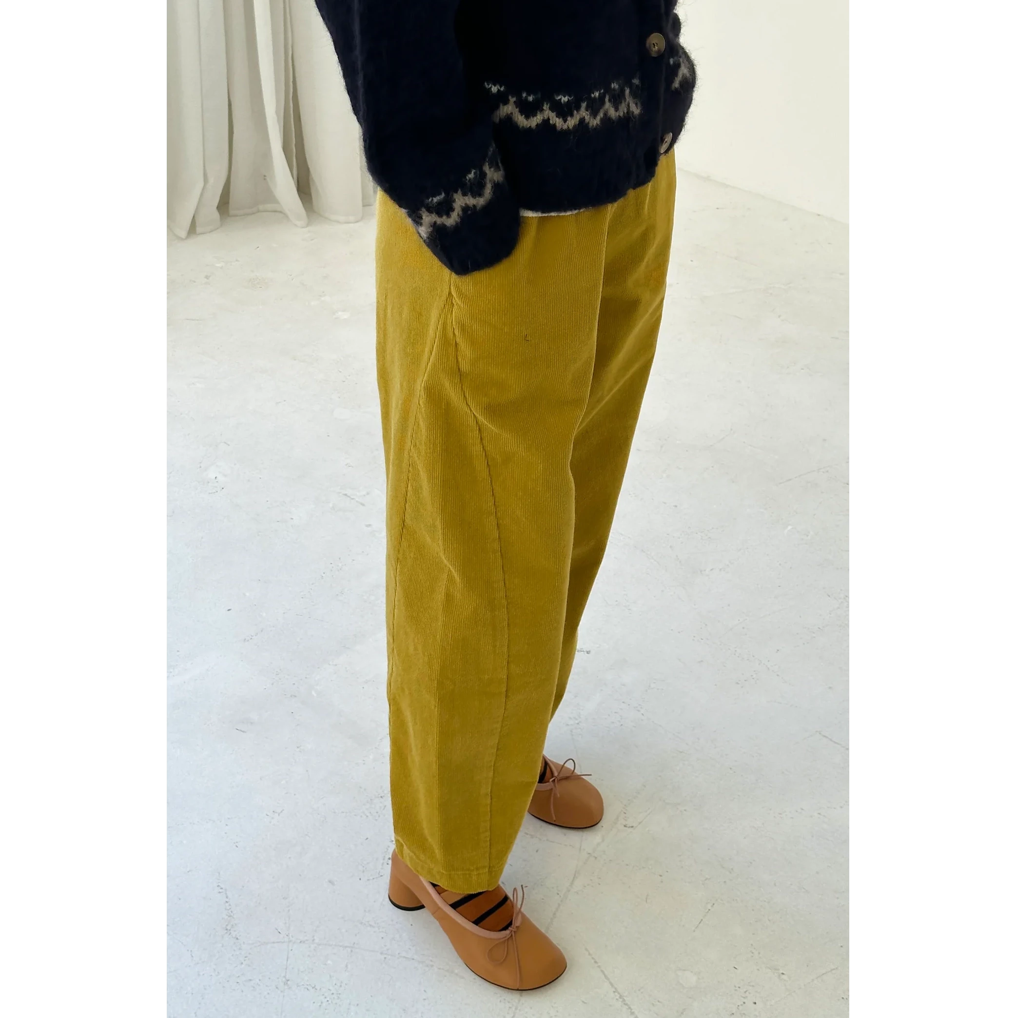 Le Bon Shoppe | Corduroy Arc Pants Apparel Le Bon Shoppe Green Olive Corduroy small 