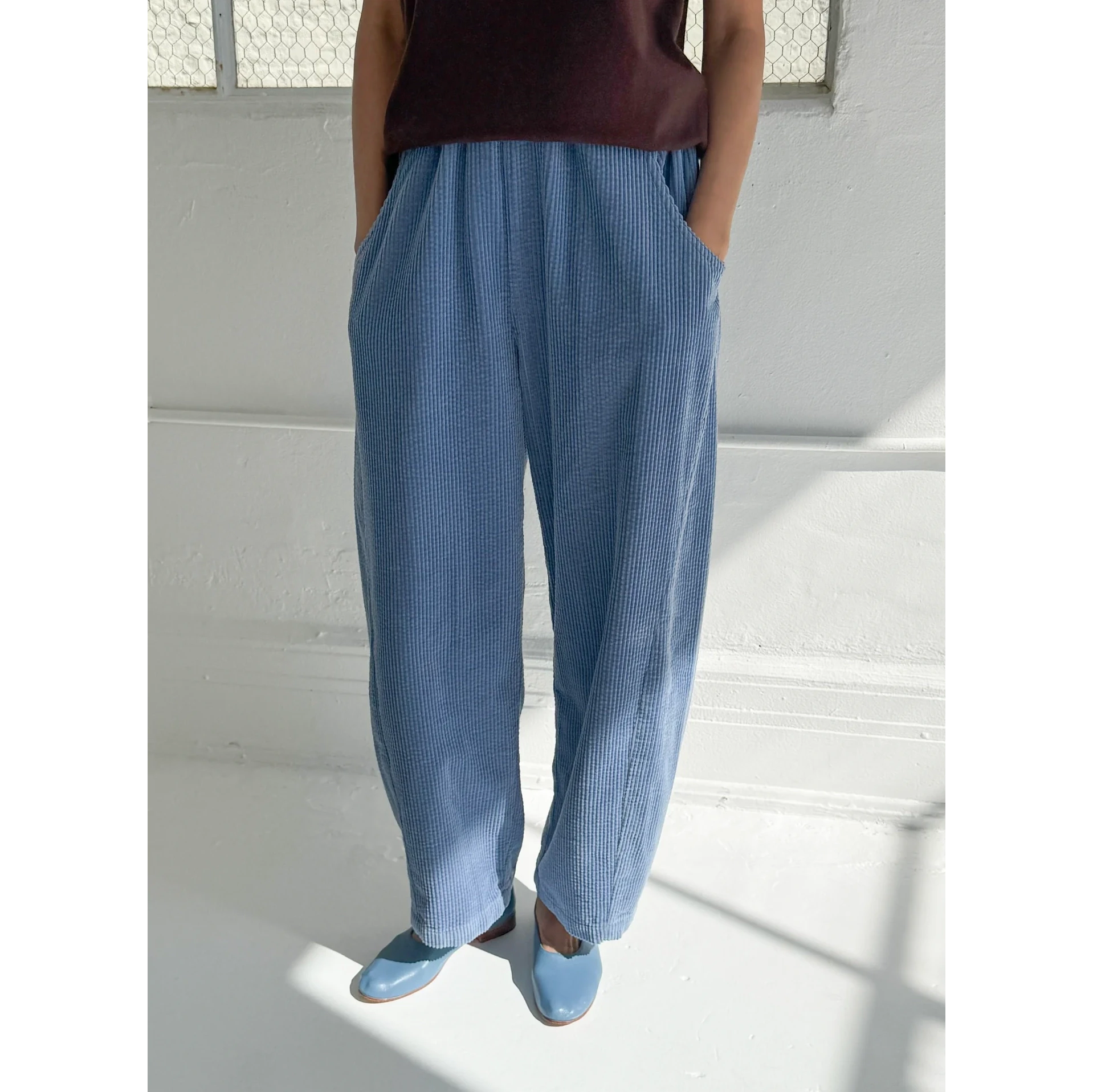 Le Bon Shoppe | Corduroy Arc Pants Apparel Le Bon Shoppe Soft Blue S 